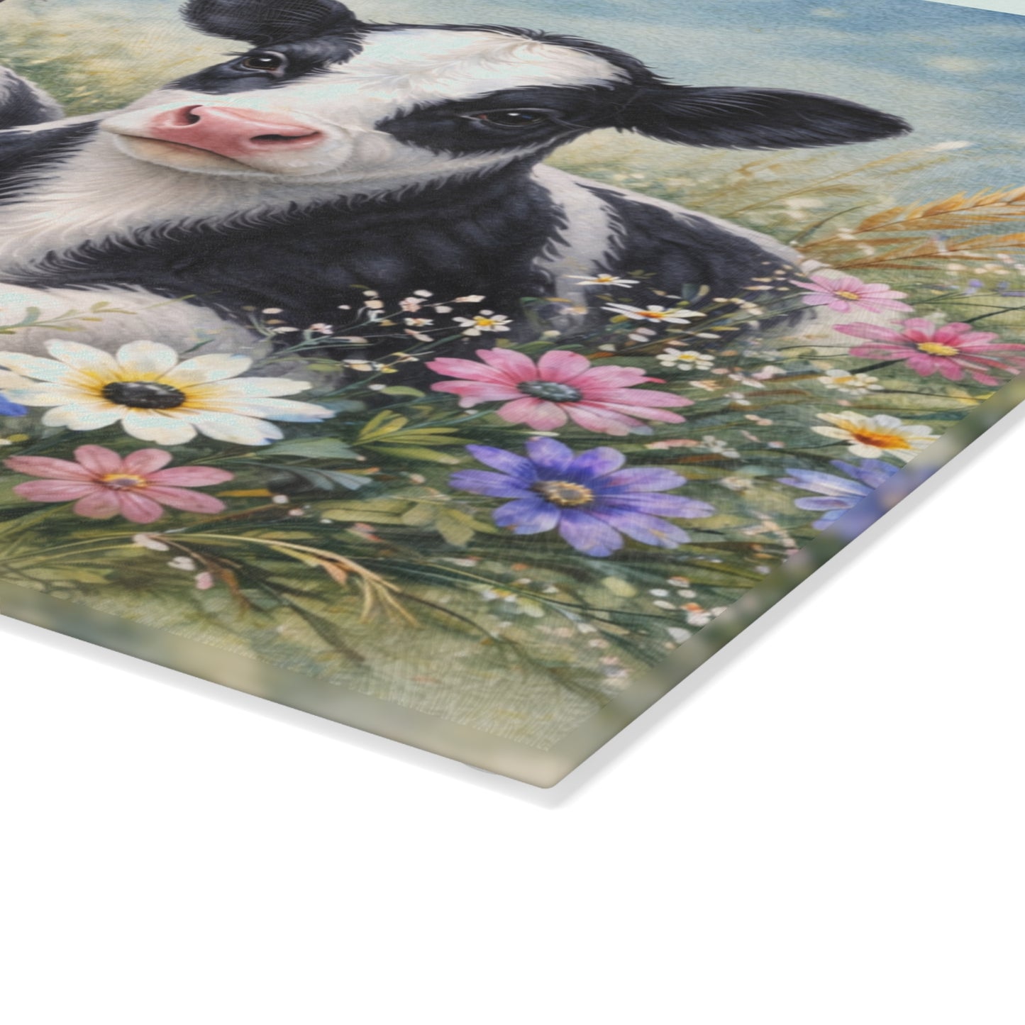 Adorable Calf Duo Cutting Board – Country Charm for Your Kitchen