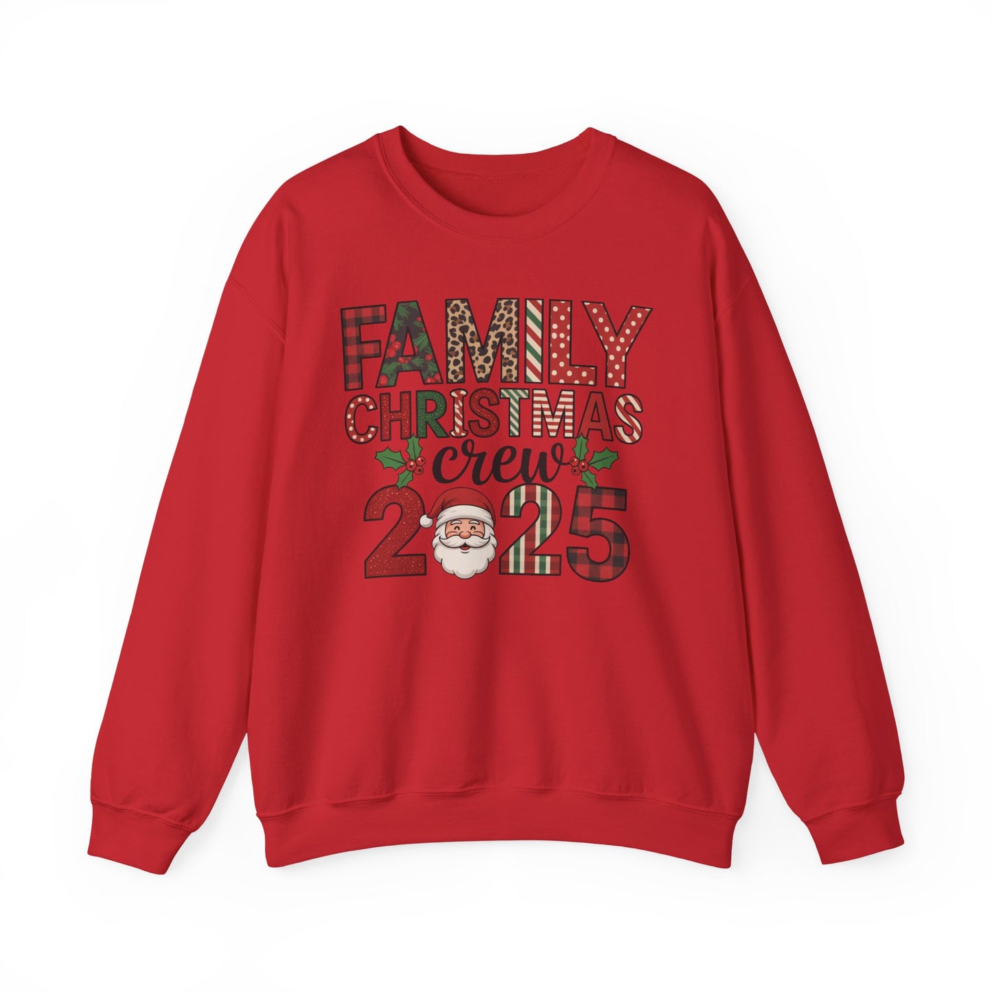 🎄👨‍👩‍👧‍👦 Family Christmas Crew 2025 Sweatshirt – Celebrate the Holidays Together 🎅✨
