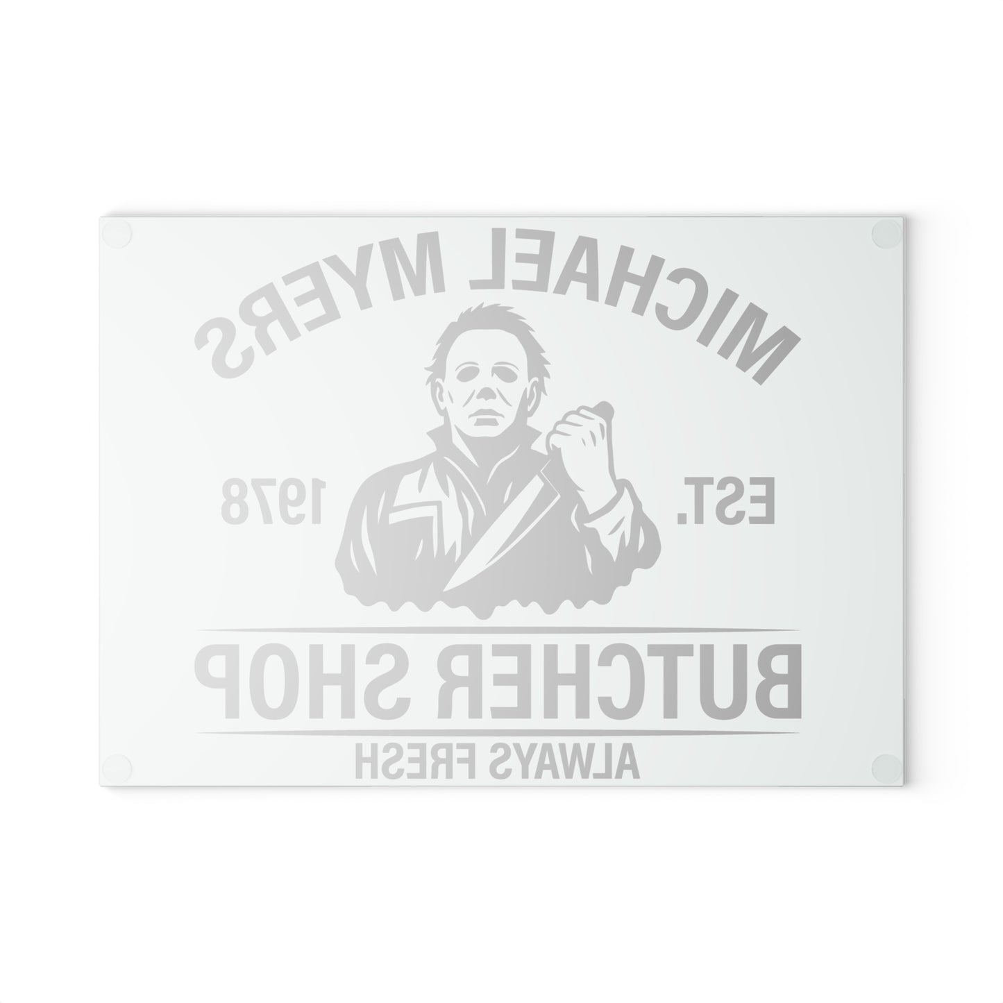 🔪 Horror Butcher Shop Cutting Board – Always Fresh Kitchen Decor 🖤