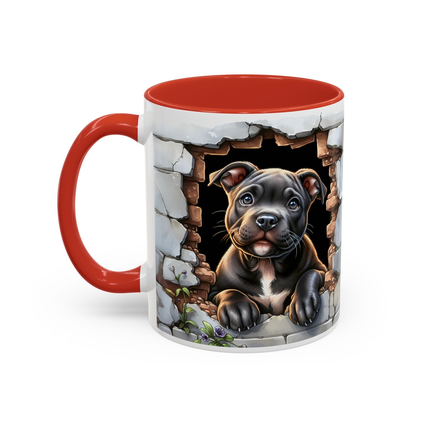 🐶☕ Pit Bull Puppy Accent Mug – Cute Breakthrough Pup Design ✨