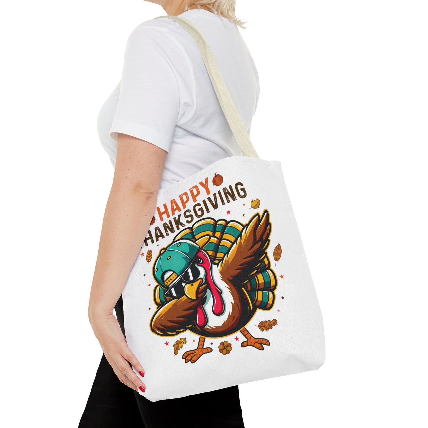 🦃 Dabbing Turkey Tote Bag – Thanksgiving Swagger with Holiday Humor