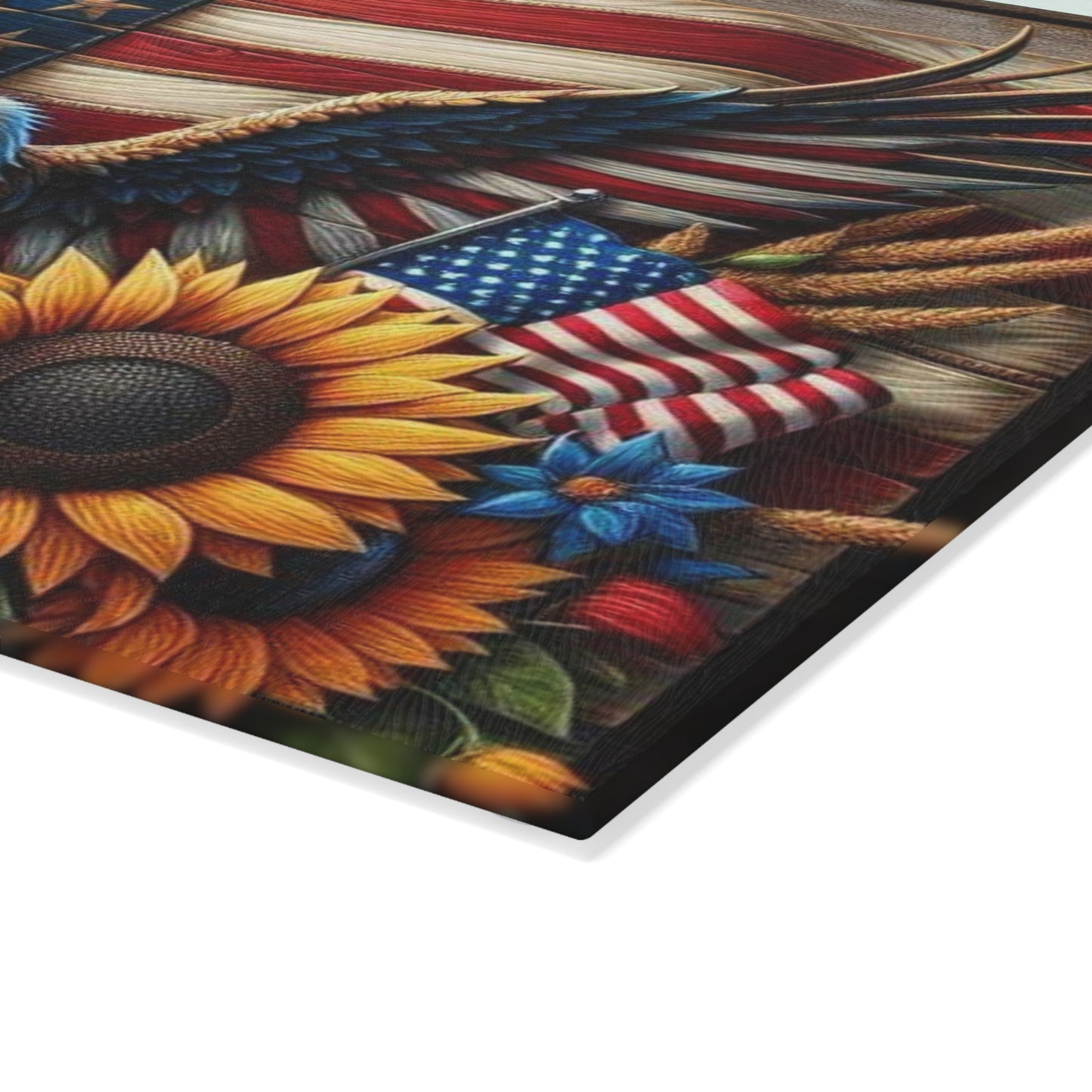 Tabla de cortar con águila, cocina rústica, decoración de vida silvestre, arte de cocina con águila, regalo de águila, águila americana, tabla de charcutería, decoración natural