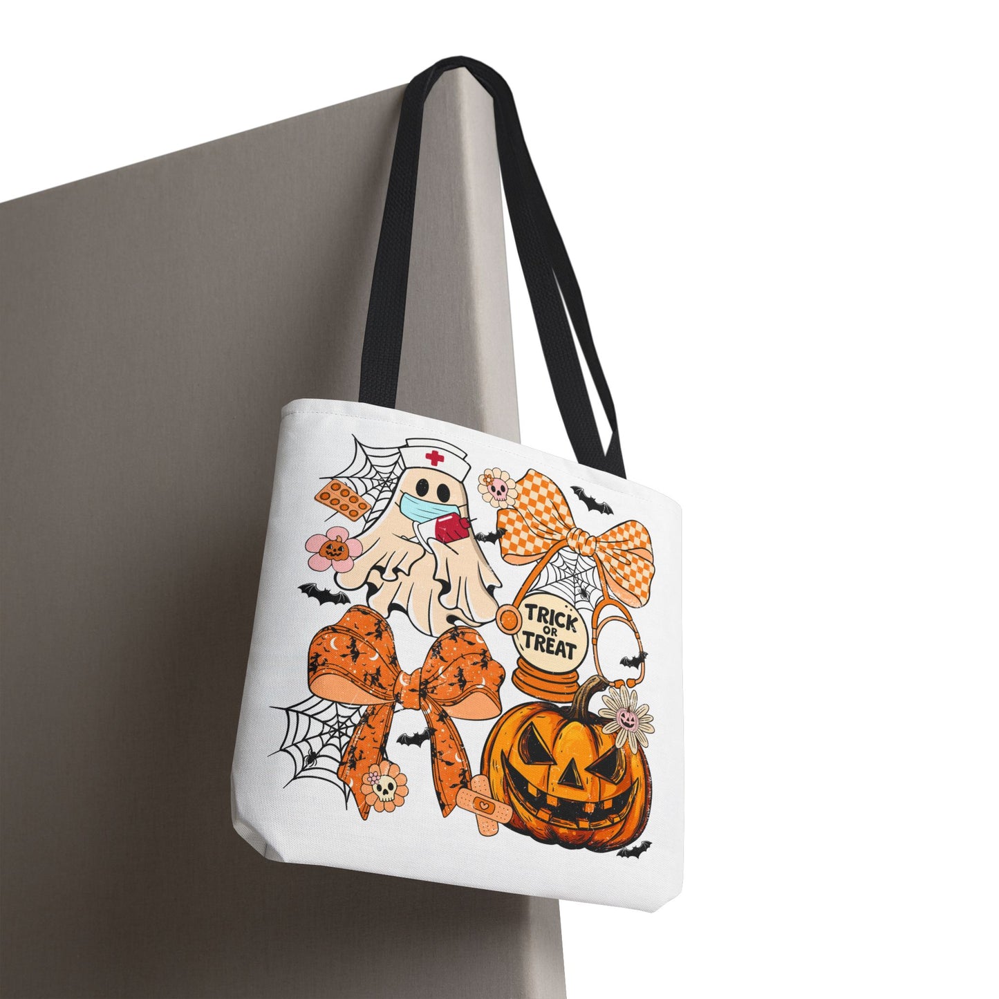 🩺 Nurse Ghost Tote Bag – Spooky Season Meets Healthcare Heroes 👻👜