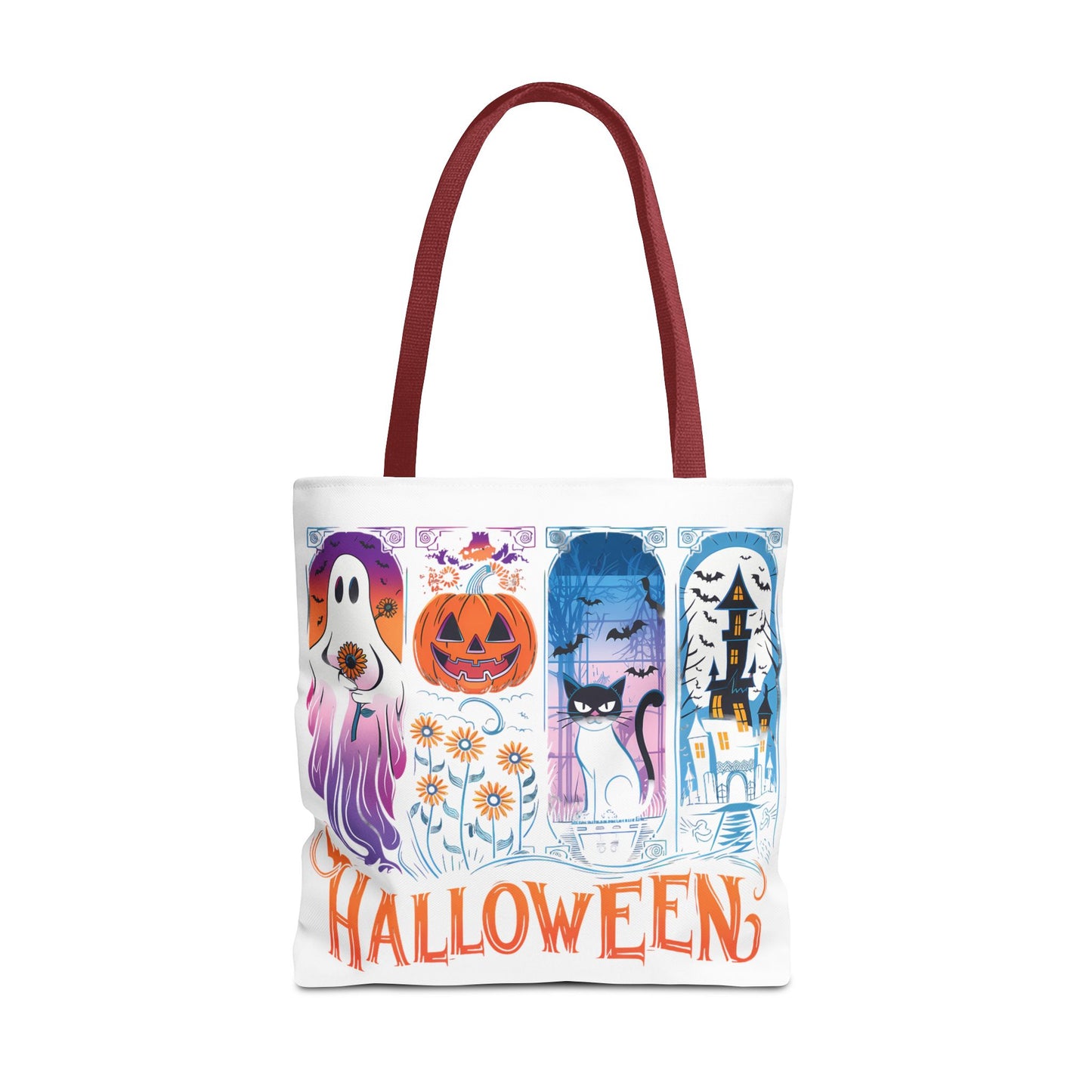 🎃 Haunted Halloween Tote Bag – Spooky Style with Autumn Vibes 👻