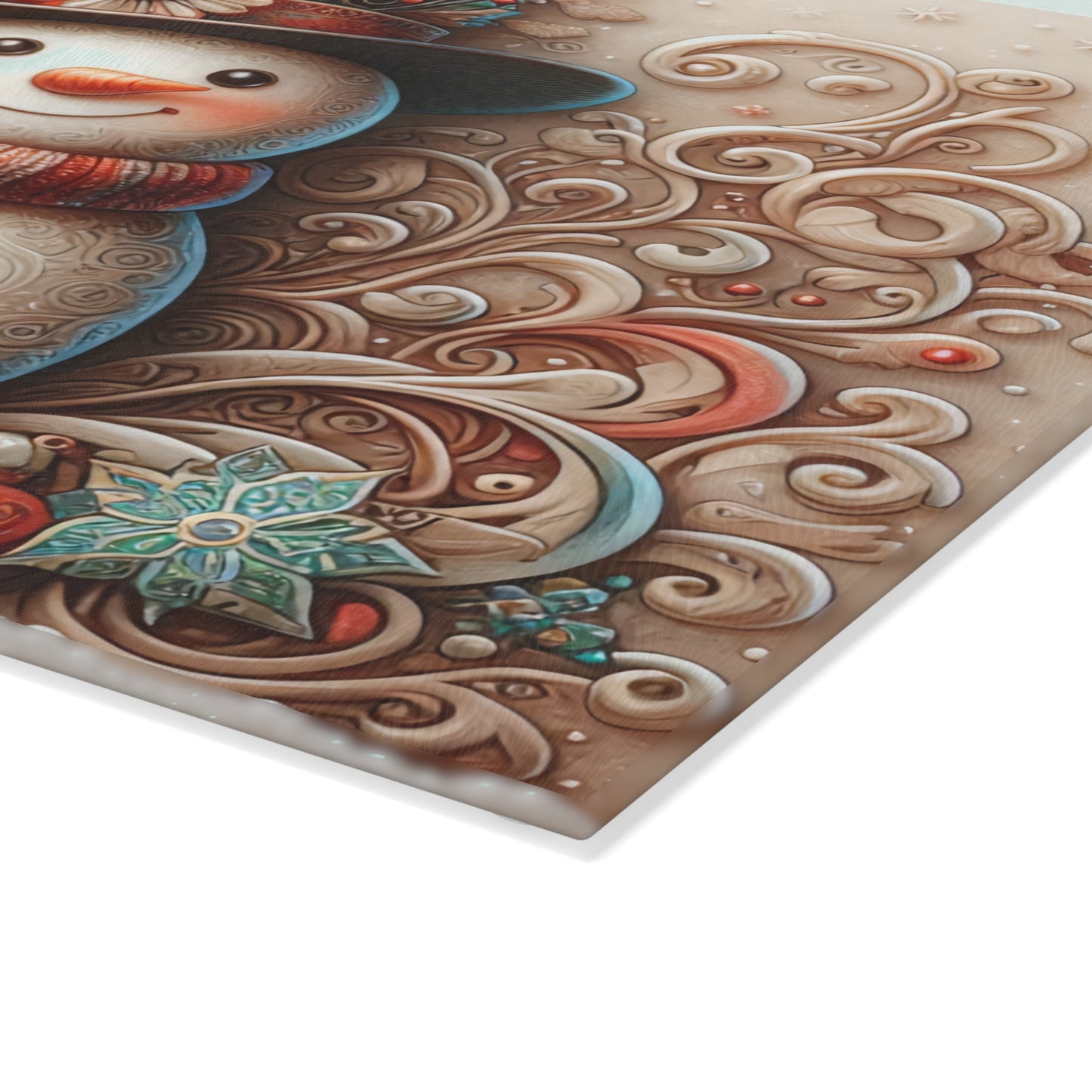⛄❄️ Whimsical Snowman Cutting Board – Festive Holiday Charm for Your Kitchen ❄️⛄