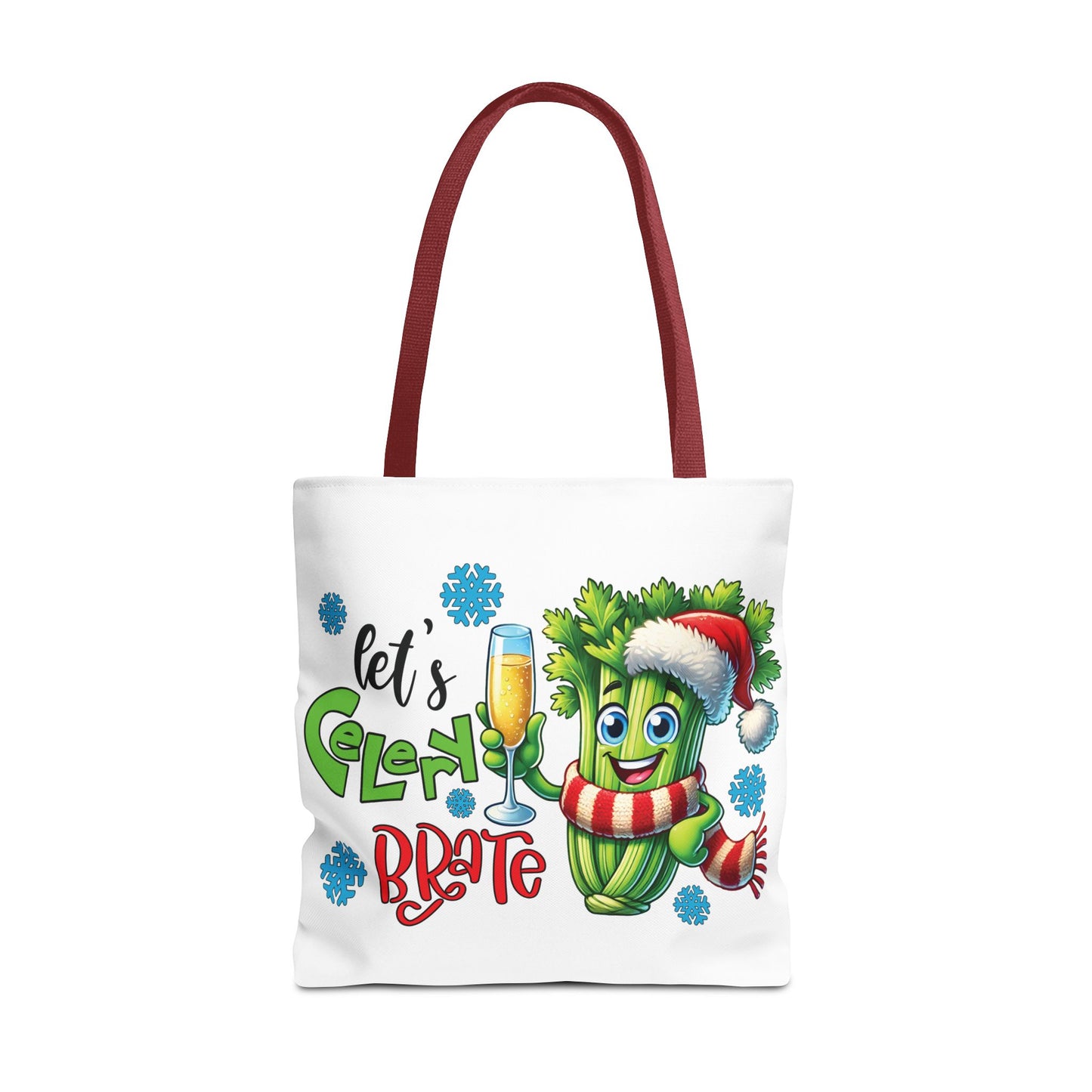 🥂 Let’s Celery-brate Christmas Tote Bag – Fun, Festive & Eco-Friendly 🎄