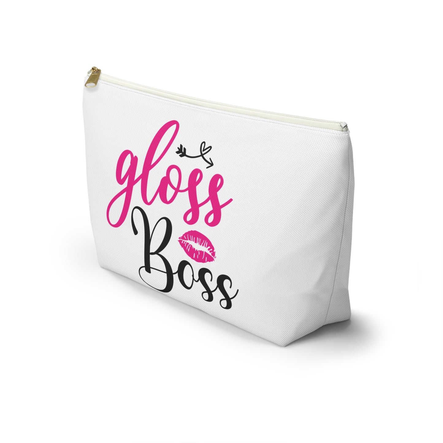 Accessory Pouch – "Gloss Boss" Pink Makeup Bag