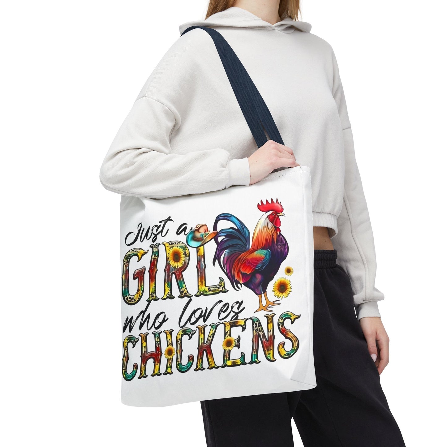 🐔 Solo una chica que ama las gallinas: Bolsa de tela estilo granja para amantes de las gallinas
