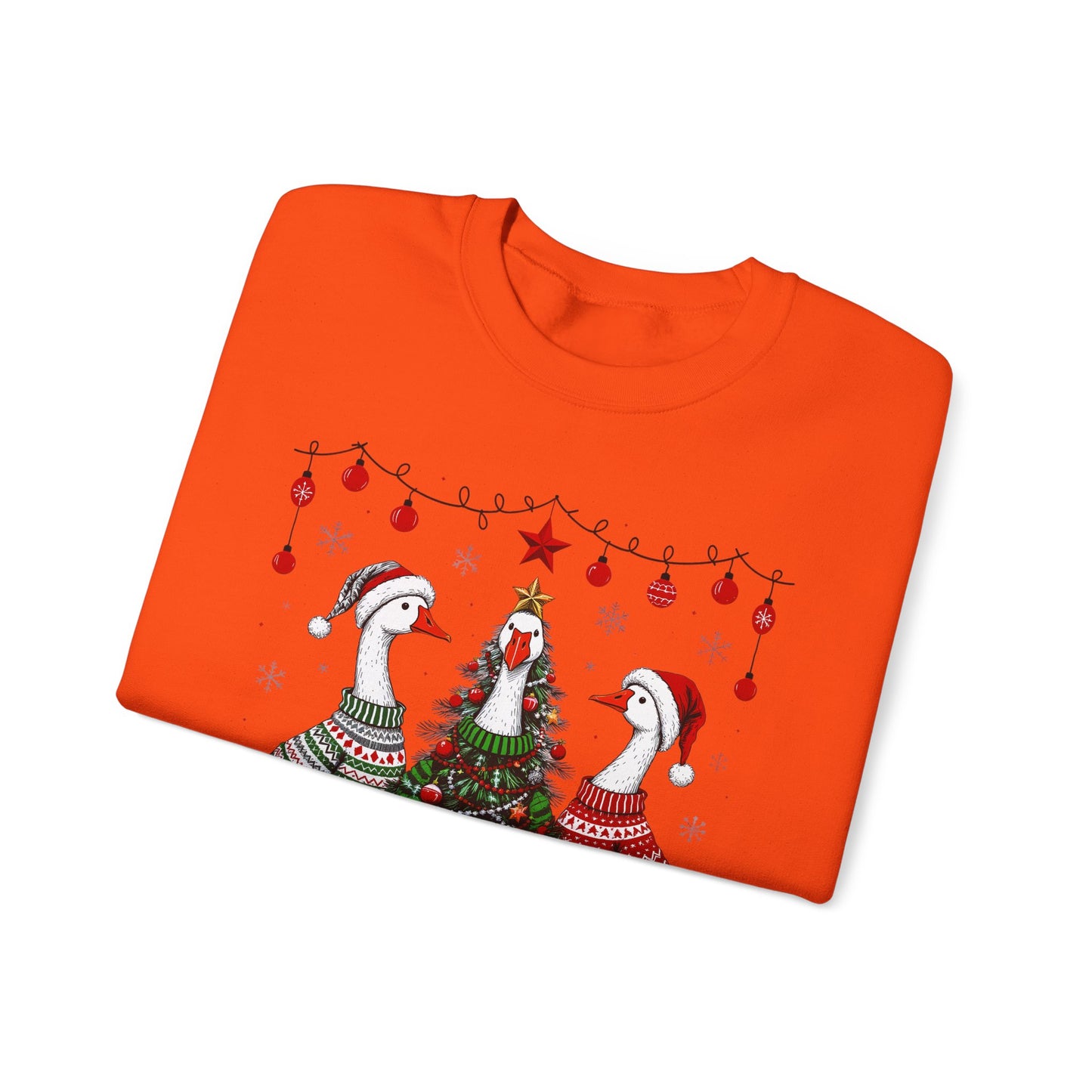 🎄🪿 Goosemas Sweater Flock Sweatshirt – Festive Geese in Cozy Knits