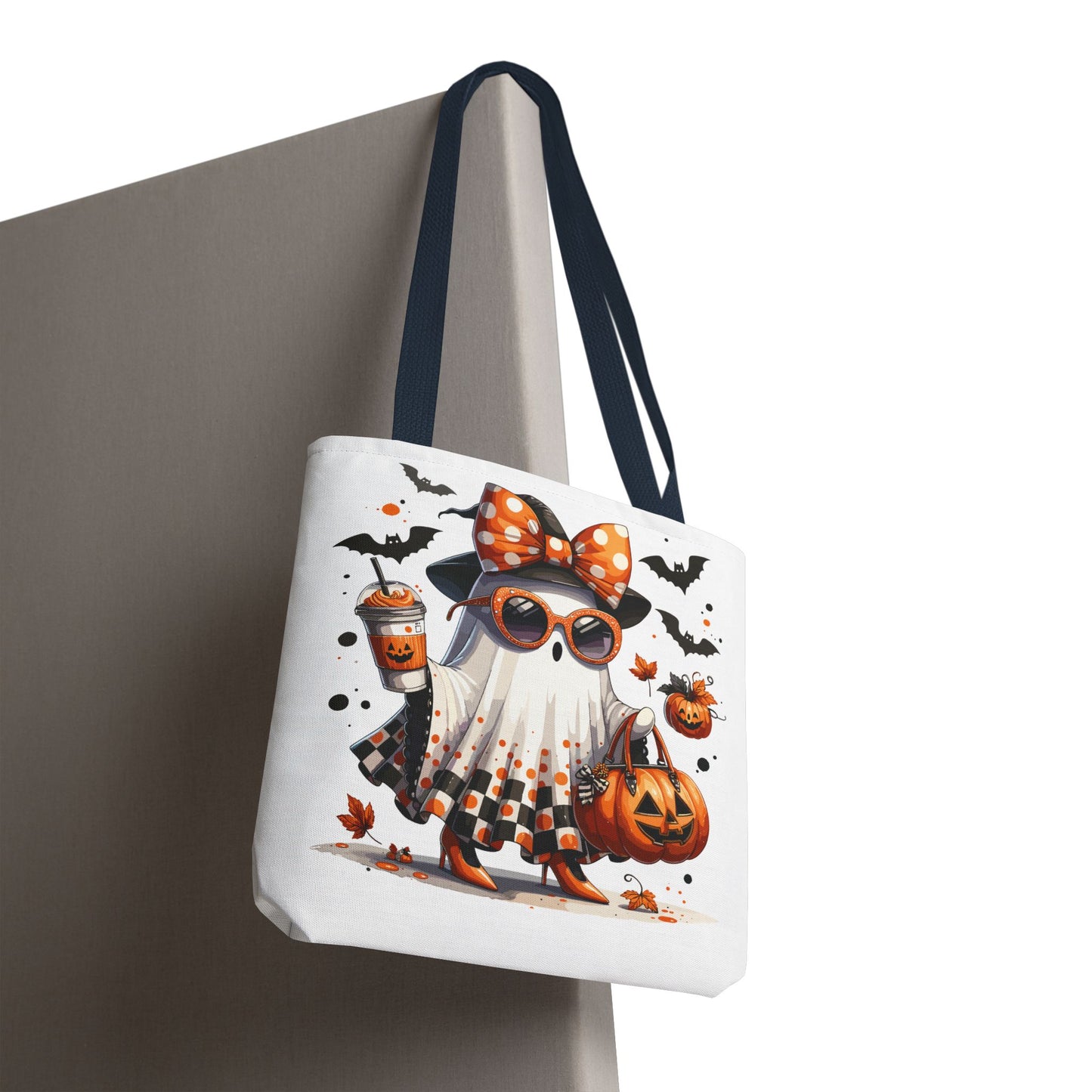 🧡 Chic Ghost Halloween Tote Bag – Sassy, Stylish & Spook-tacular 👻🎃
