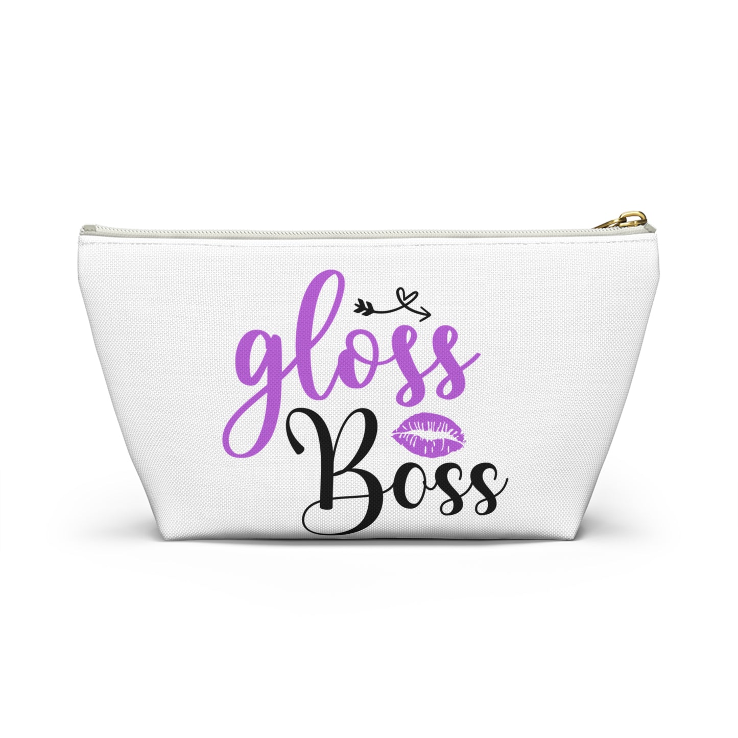 Accessory Pouch – "Gloss Boss" Purple Makeup Bag