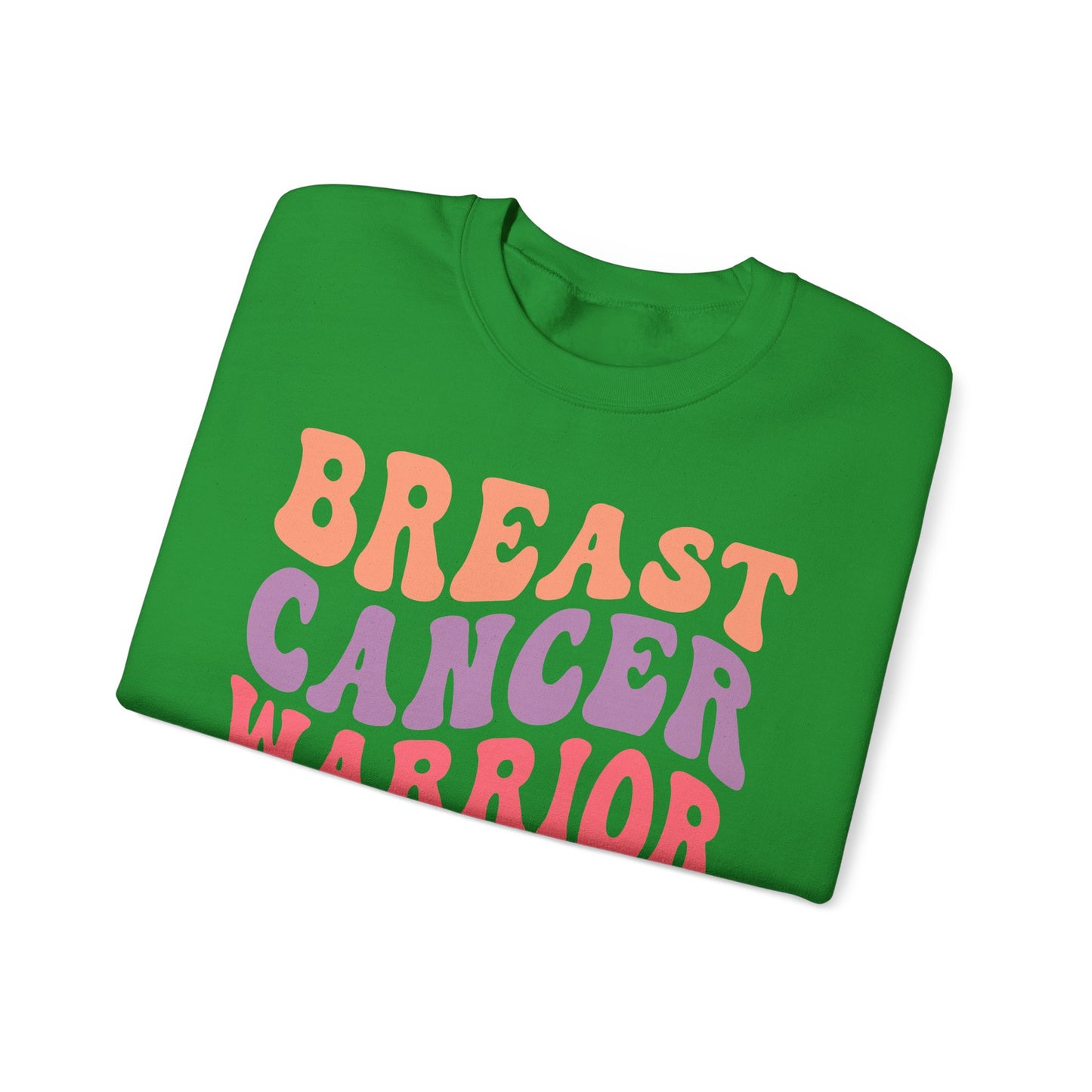 🌸✊ Breast Cancer Warrior Sweatshirt – Retro Awareness & Survivor Strength Crewneck