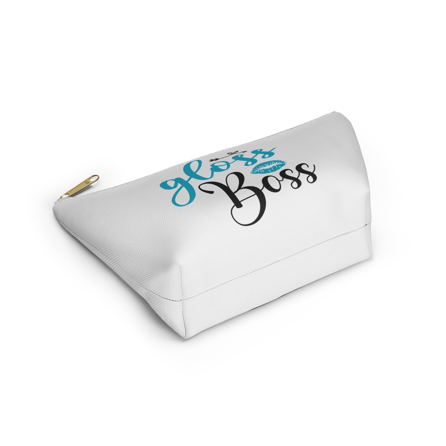 Accessory Pouch – "Gloss Boss" Teal Makeup Bag