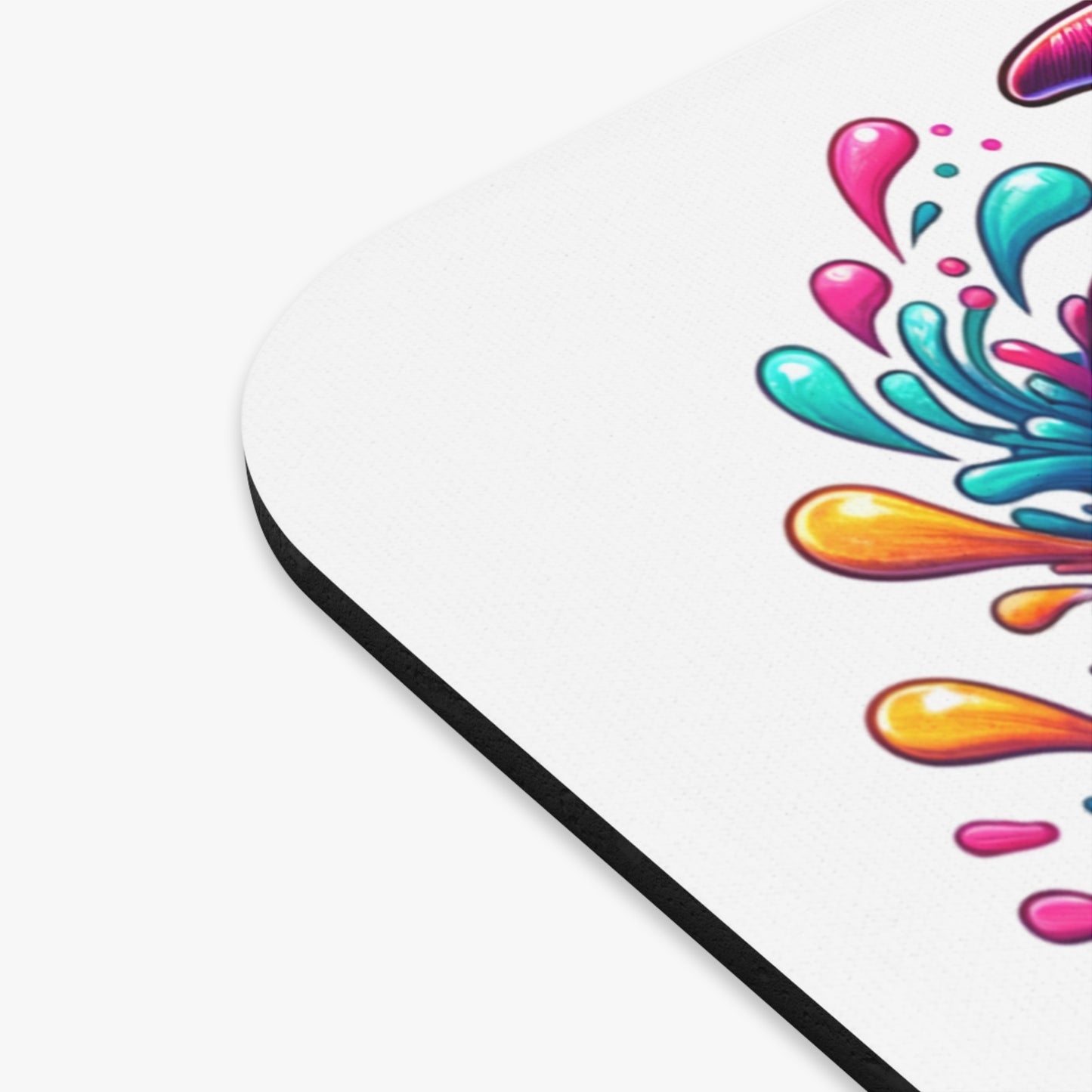 🖱️🐬 Tropical Dolphin Mouse Pad – Vibrant Hibiscus & Waves Desk Art