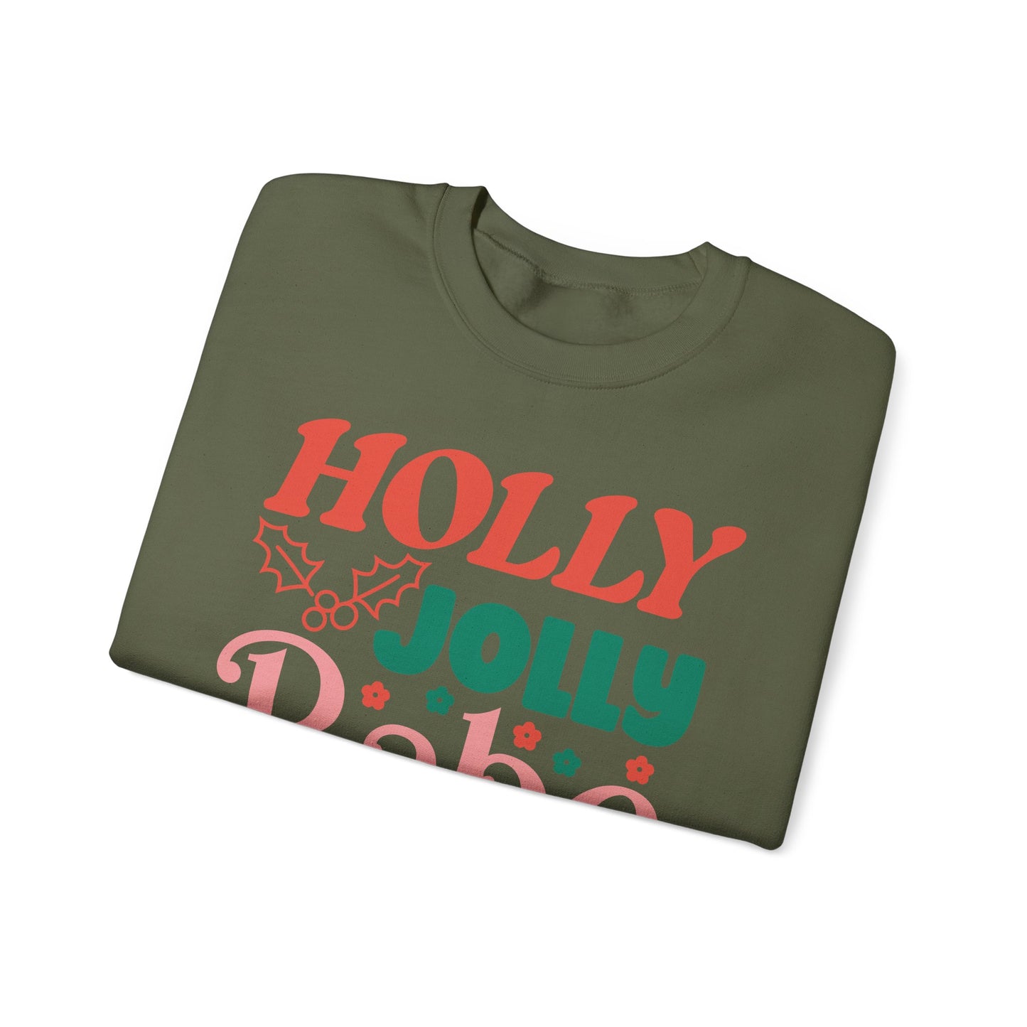 🎀✨ Holly Jolly Babe Retro Crewneck – Cute, Cozy & Festive