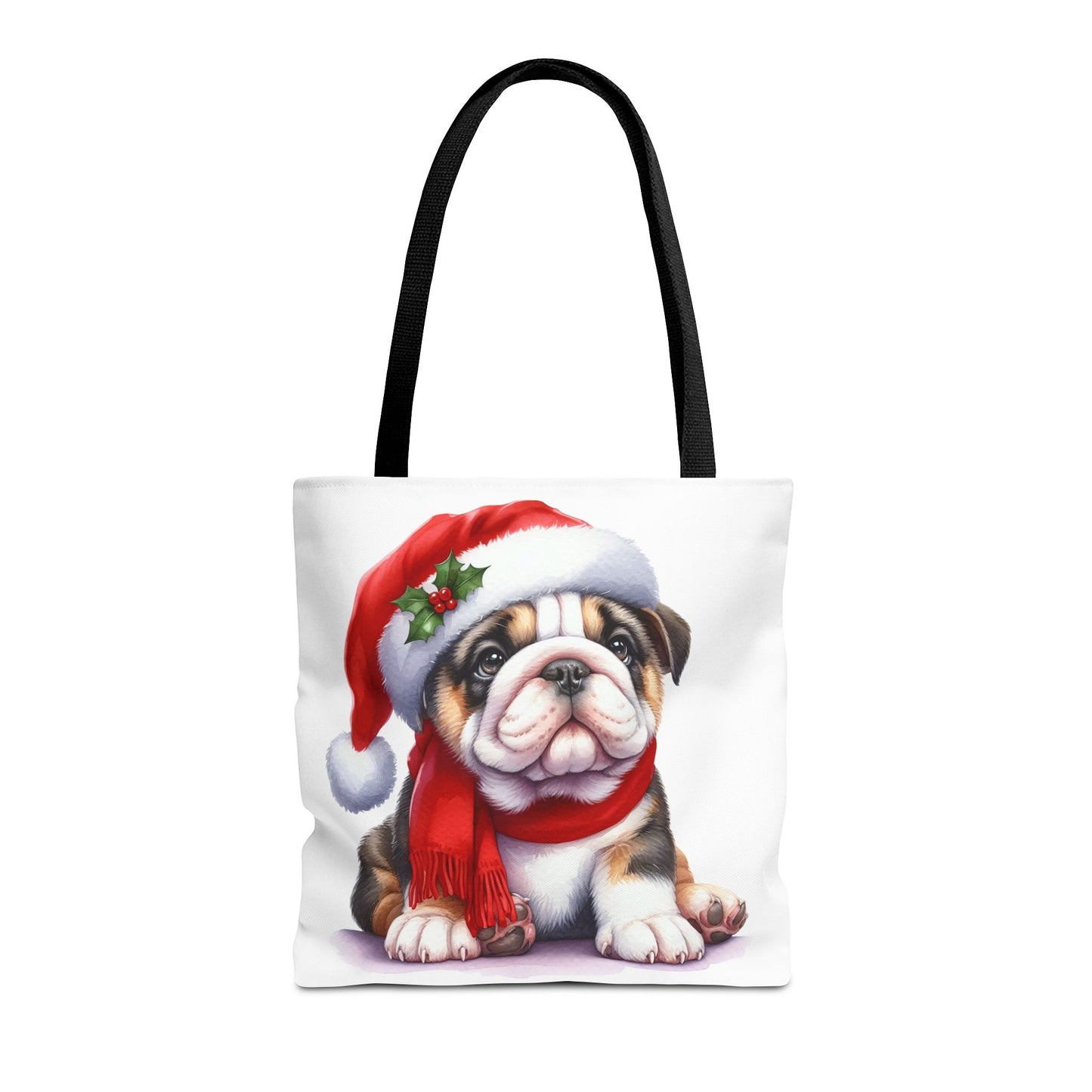 🎅 Bulldog Christmas Tote Bag – Cozy Holiday Style for Dog Lovers 🐾