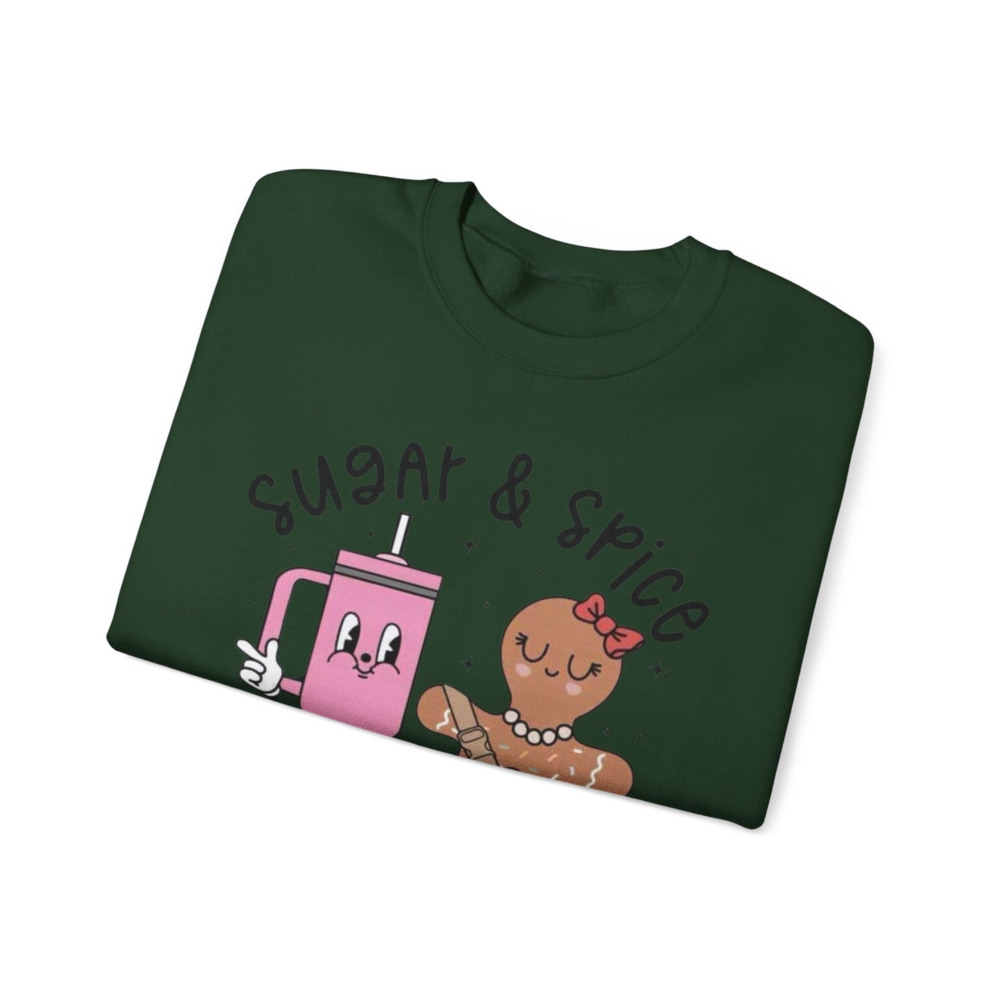 🍬✨ Sugar & Spice Sweatshirt – Sweet Gingerbread & Cozy Vibes 🎄☕