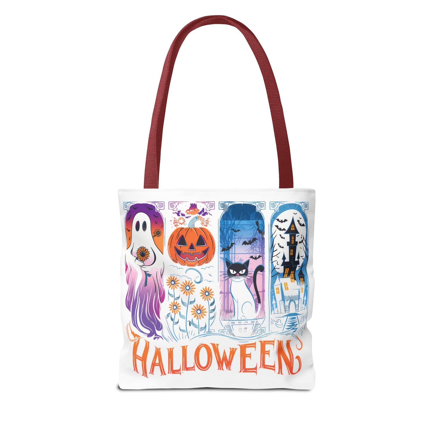 🎃 Haunted Halloween Tote Bag – Spooky Style with Autumn Vibes 👻