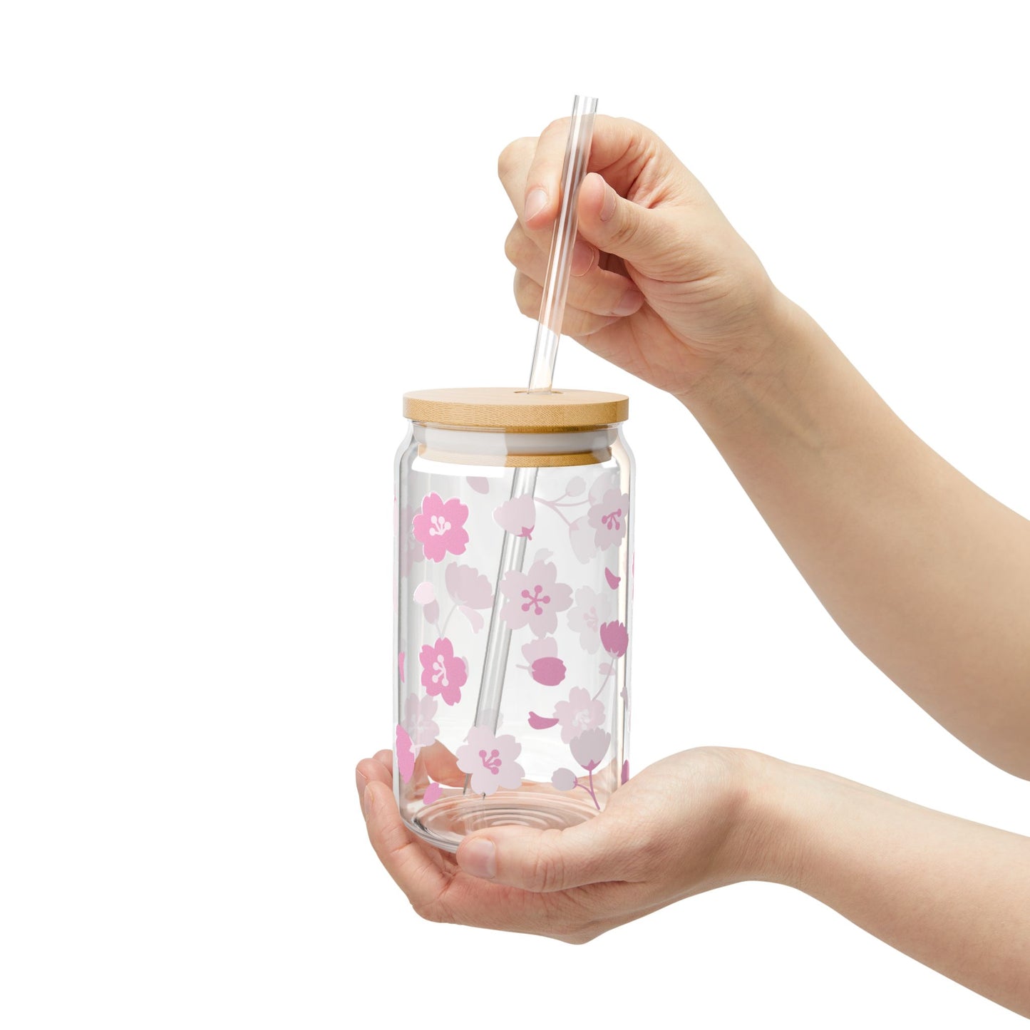 Vaso para beber Sakura Blossom: pétalos de rosa suave en flor