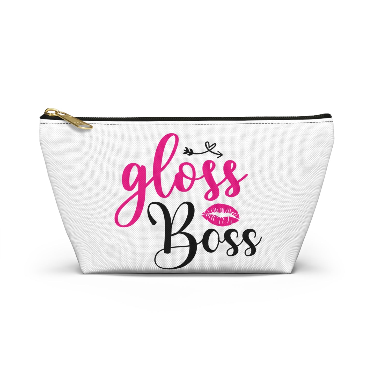 Accessory Pouch – "Gloss Boss" Pink Makeup Bag