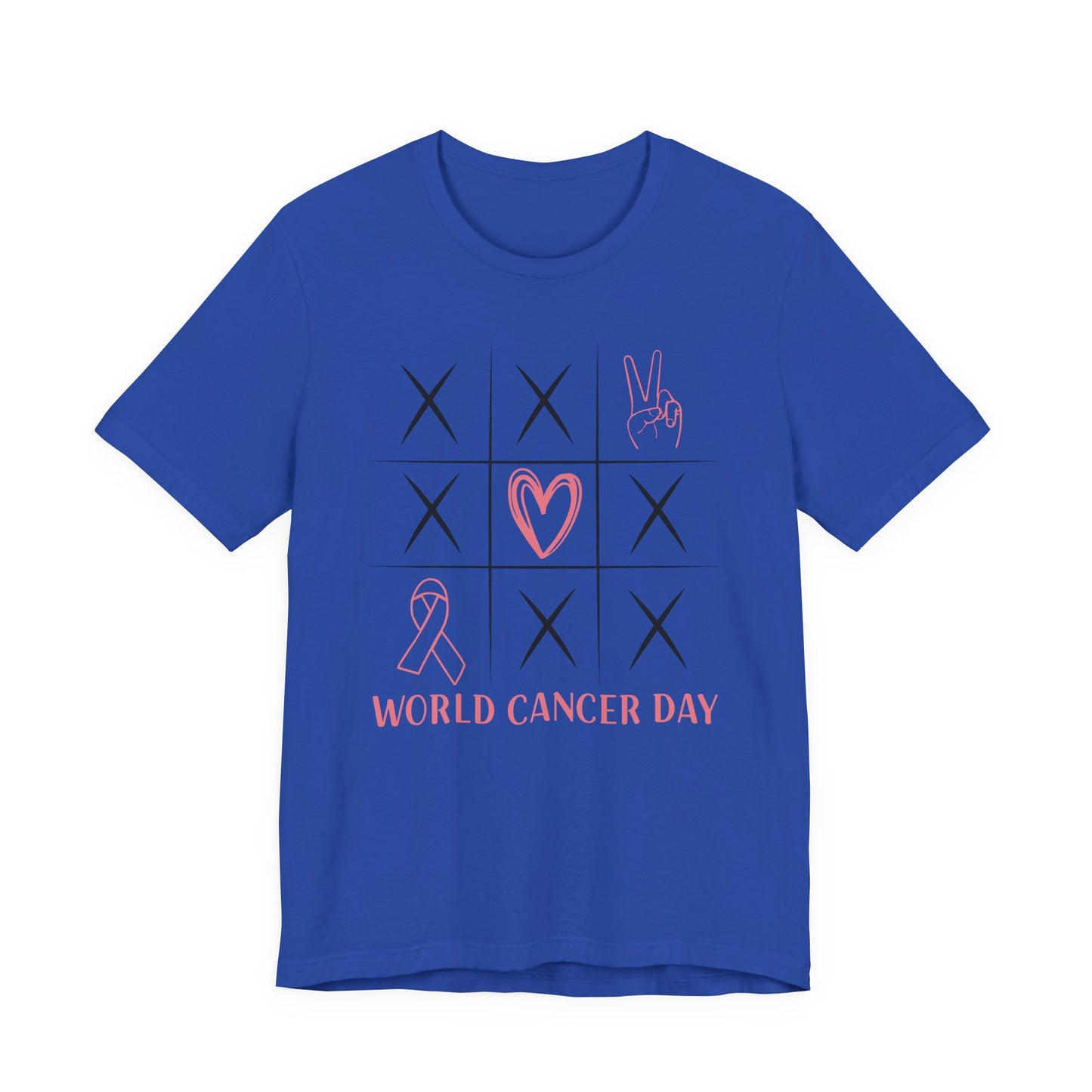 🎗️ World Cancer Day Awareness T-Shirt – Peace, Love & Hope 💕
