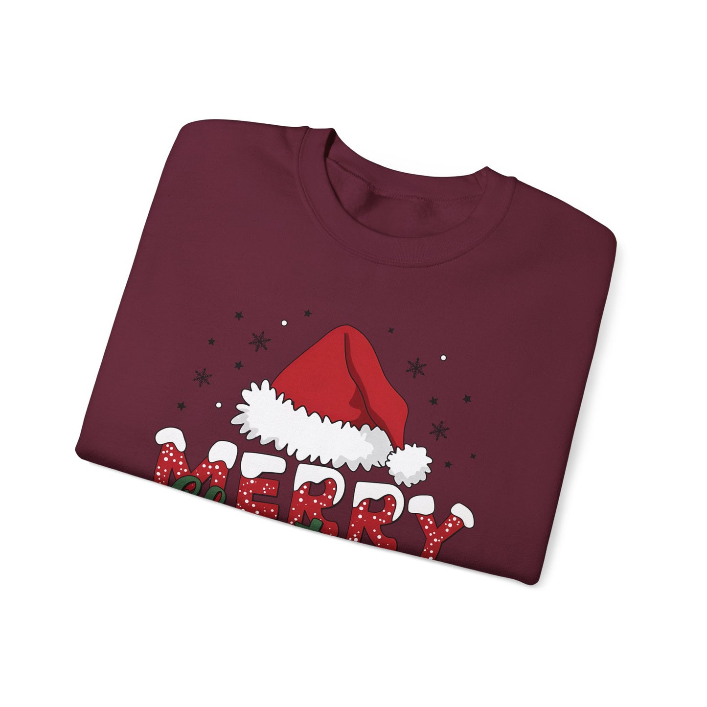 🎅✨ Merry Christmas Santa Hat Sweatshirt – Classic Festive Holiday Style