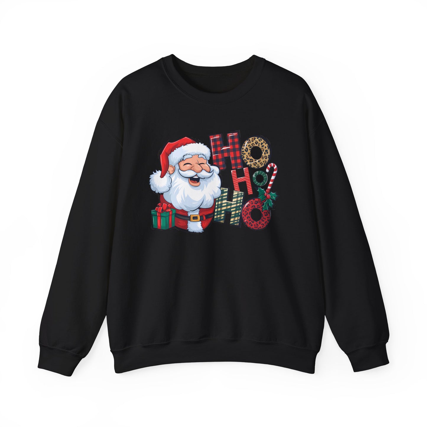 🎅✨ HO HO HO Santa Sweatshirt – Classic Holiday Cheer 🎄🎁
