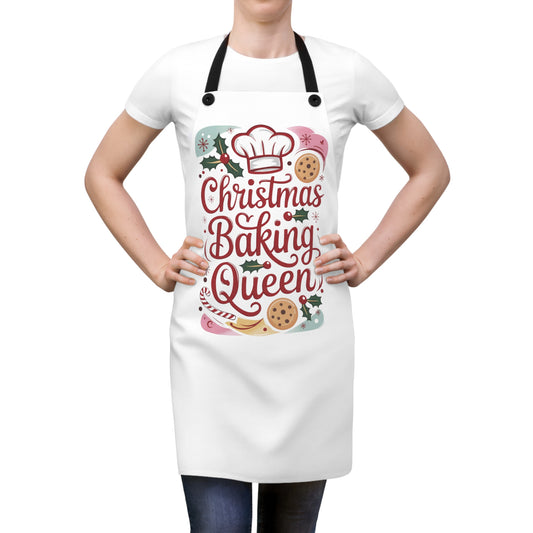 🍪👑 Christmas Baking Queen Apron – Crown the Queen of the Holiday Kitchen