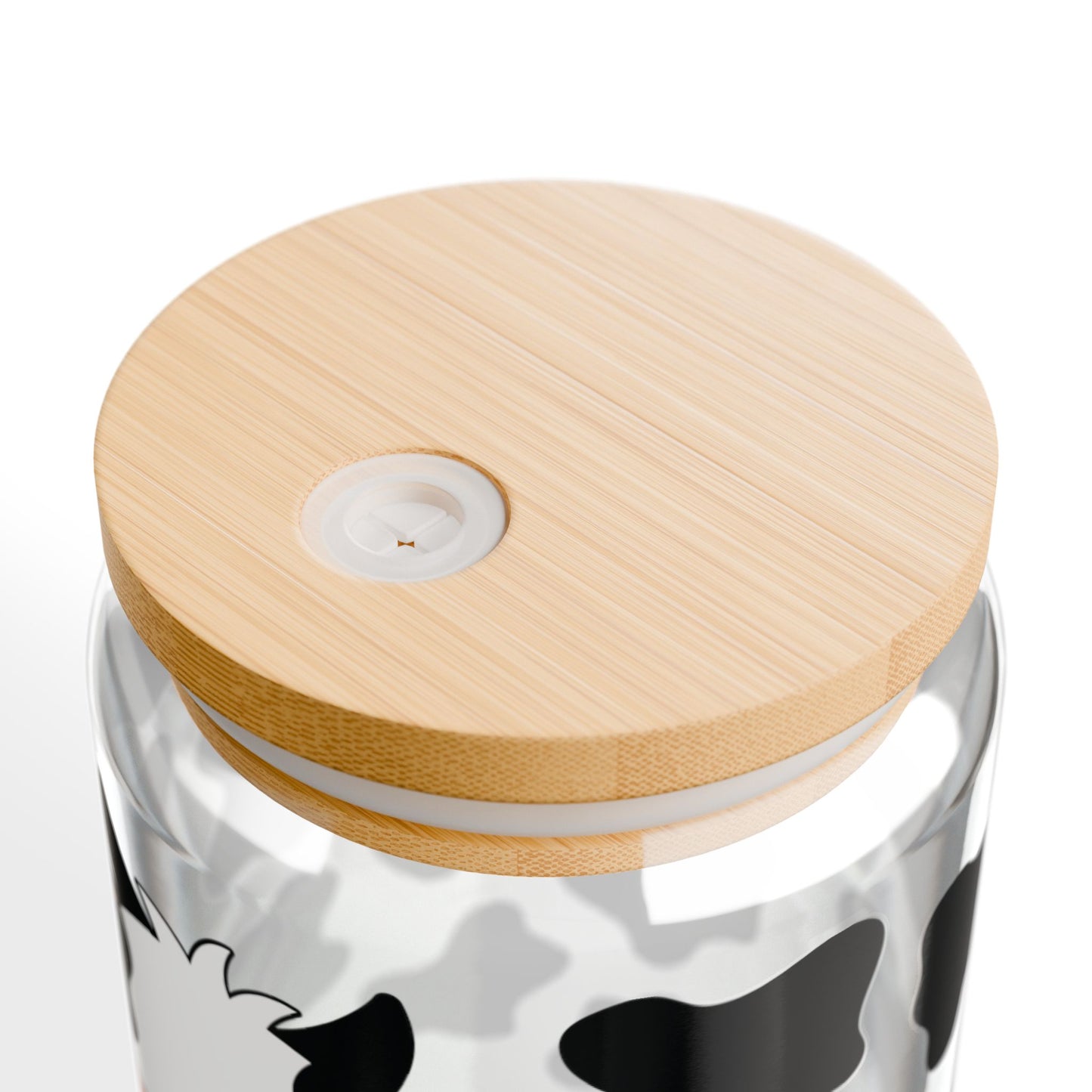 🐮 Moo-velous Cow Print Sipper Glass – Farm Fresh Fun in Every Sip 🥤