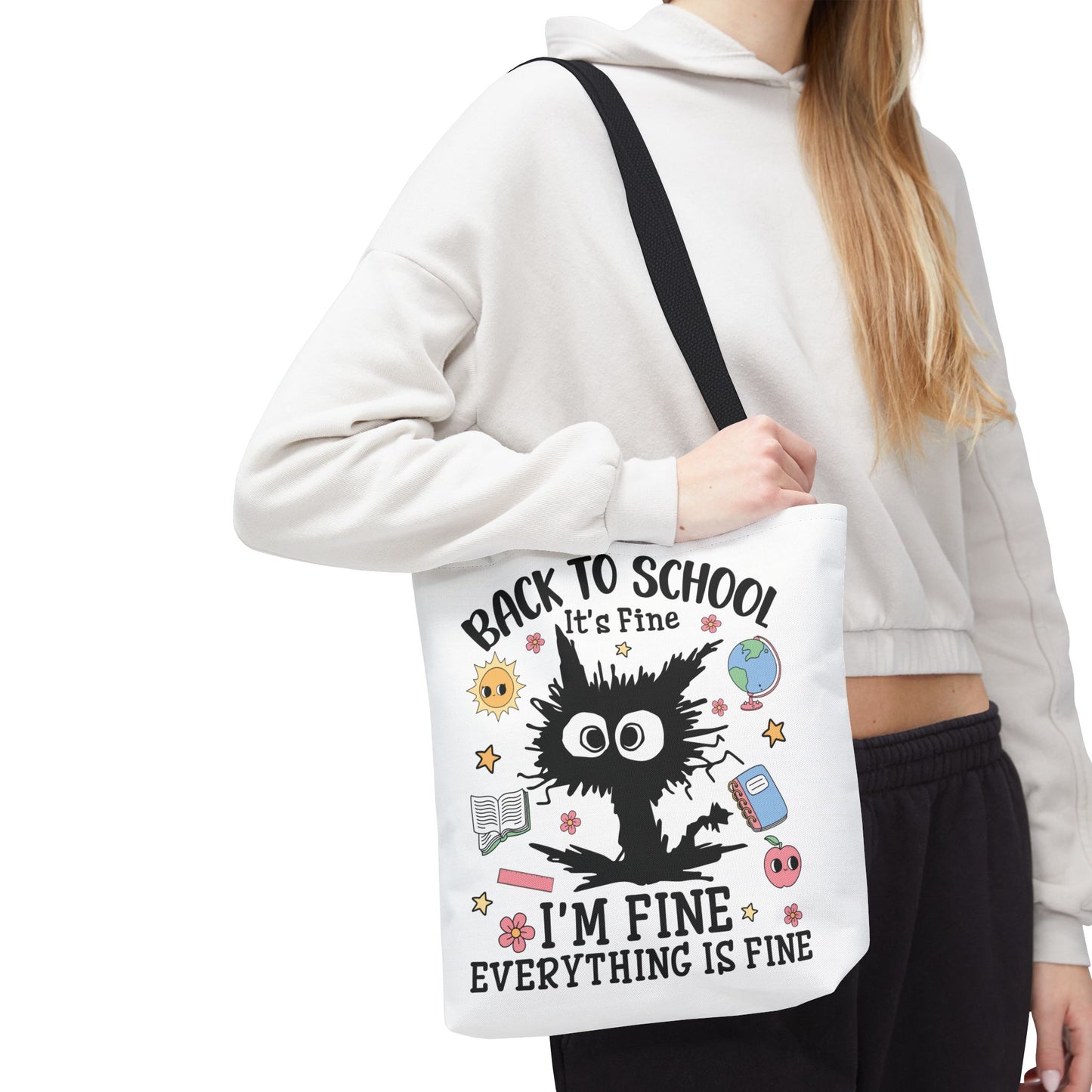 👀 I See Smart People Tote – Kawaii School Vibes with a Clever Twist 🍎