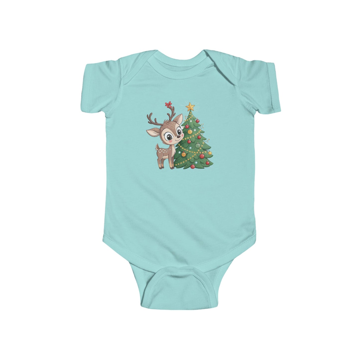 🎄 Little Reindeer Christmas Baby Onesie – Sweet Holiday Snuggle Outfit
