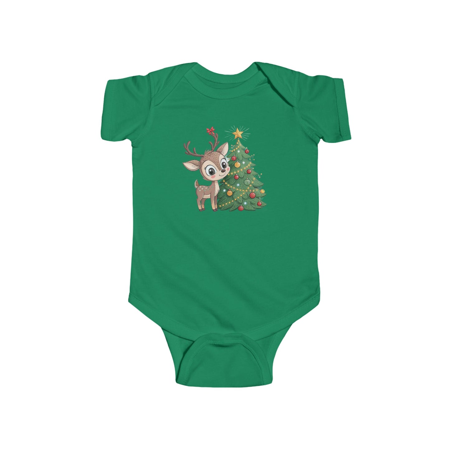 🎄 Little Reindeer Christmas Baby Onesie – Sweet Holiday Snuggle Outfit