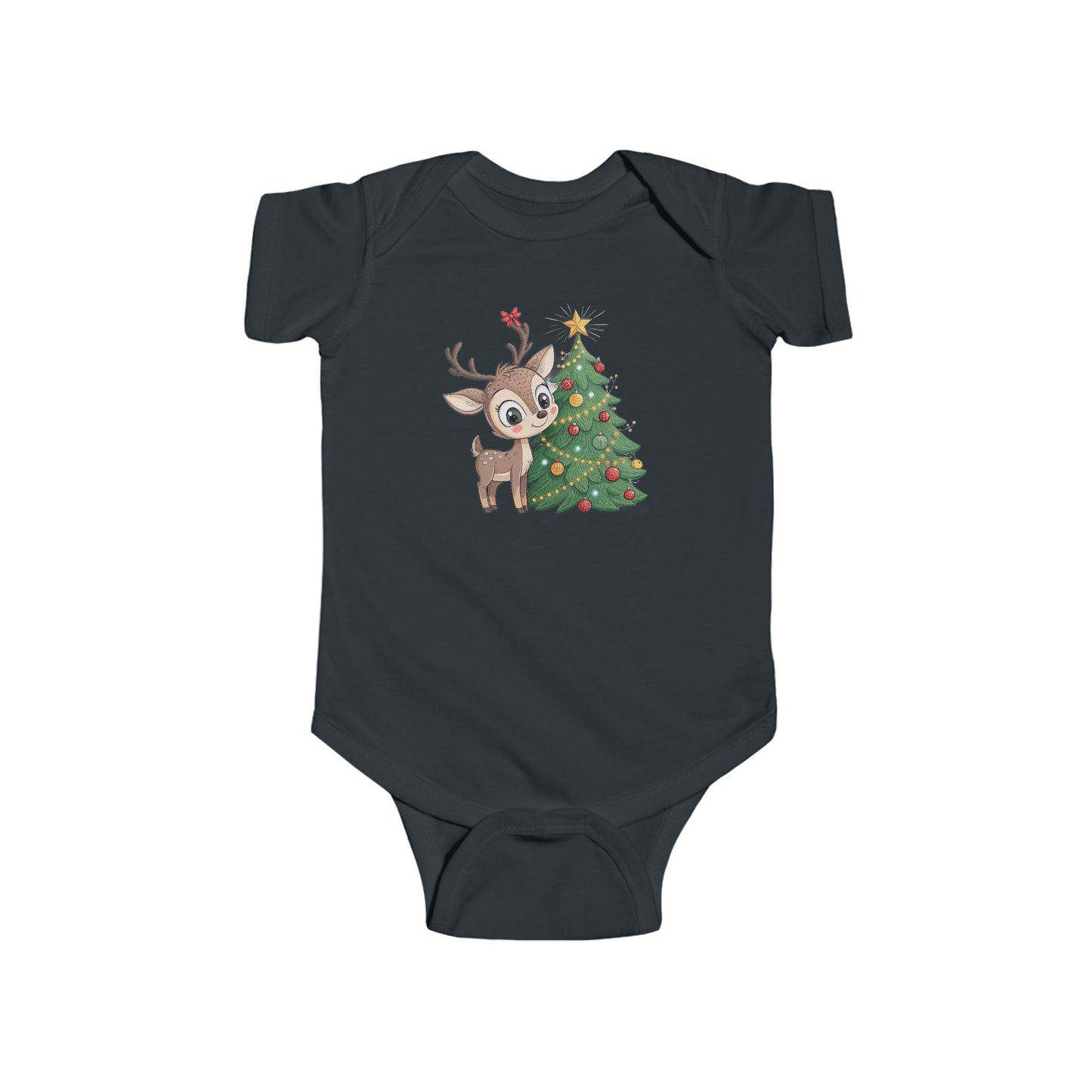 🎄 Little Reindeer Christmas Baby Onesie – Sweet Holiday Snuggle Outfit
