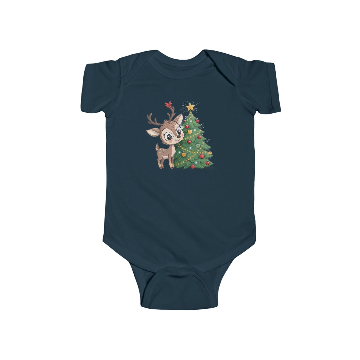 🎄 Little Reindeer Christmas Baby Onesie – Sweet Holiday Snuggle Outfit