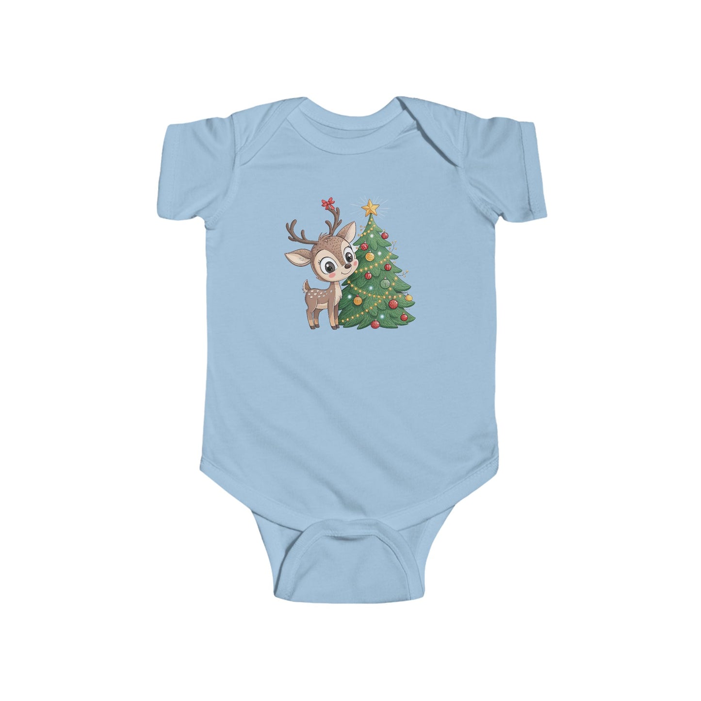 🎄 Little Reindeer Christmas Baby Onesie – Sweet Holiday Snuggle Outfit
