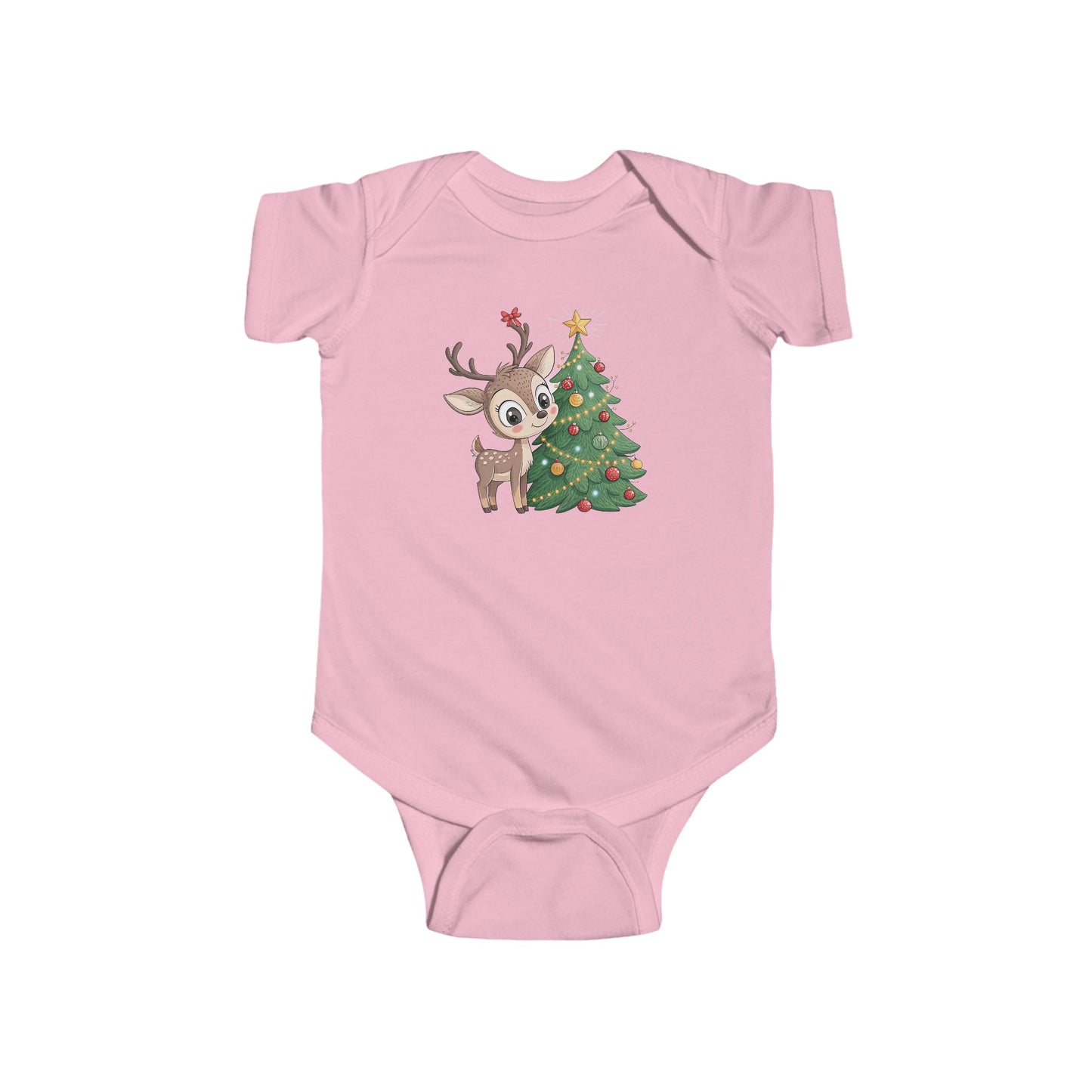 🎄 Little Reindeer Christmas Baby Onesie – Sweet Holiday Snuggle Outfit