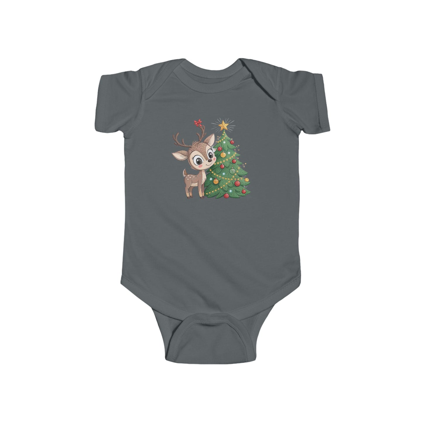 🎄 Little Reindeer Christmas Baby Onesie – Sweet Holiday Snuggle Outfit