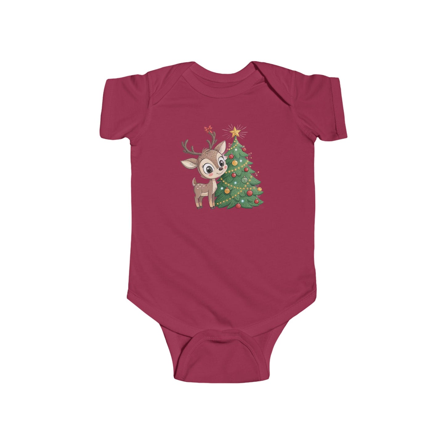 🎄 Little Reindeer Christmas Baby Onesie – Sweet Holiday Snuggle Outfit