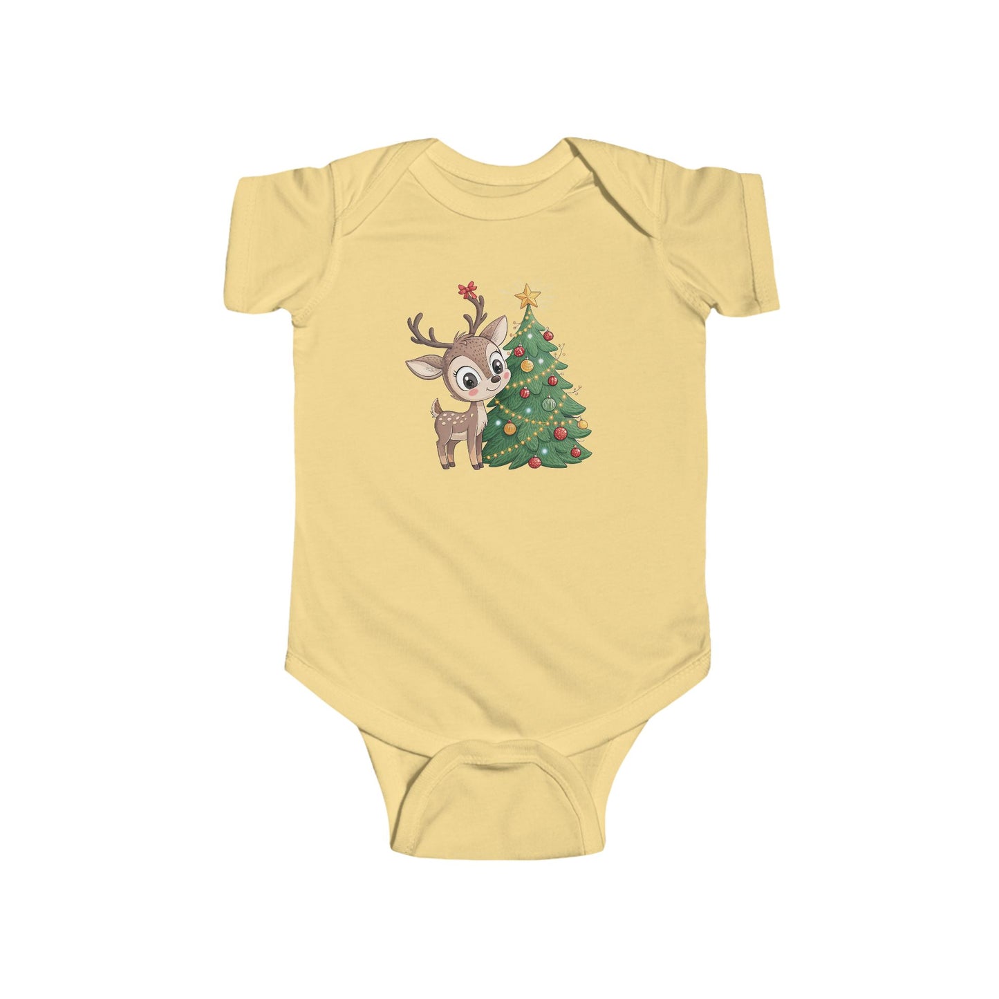 🎄 Little Reindeer Christmas Baby Onesie – Sweet Holiday Snuggle Outfit