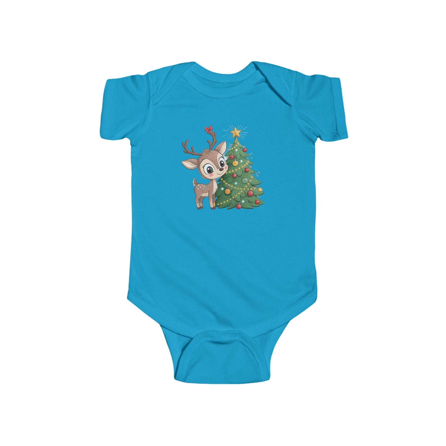 🎄 Little Reindeer Christmas Baby Onesie – Sweet Holiday Snuggle Outfit