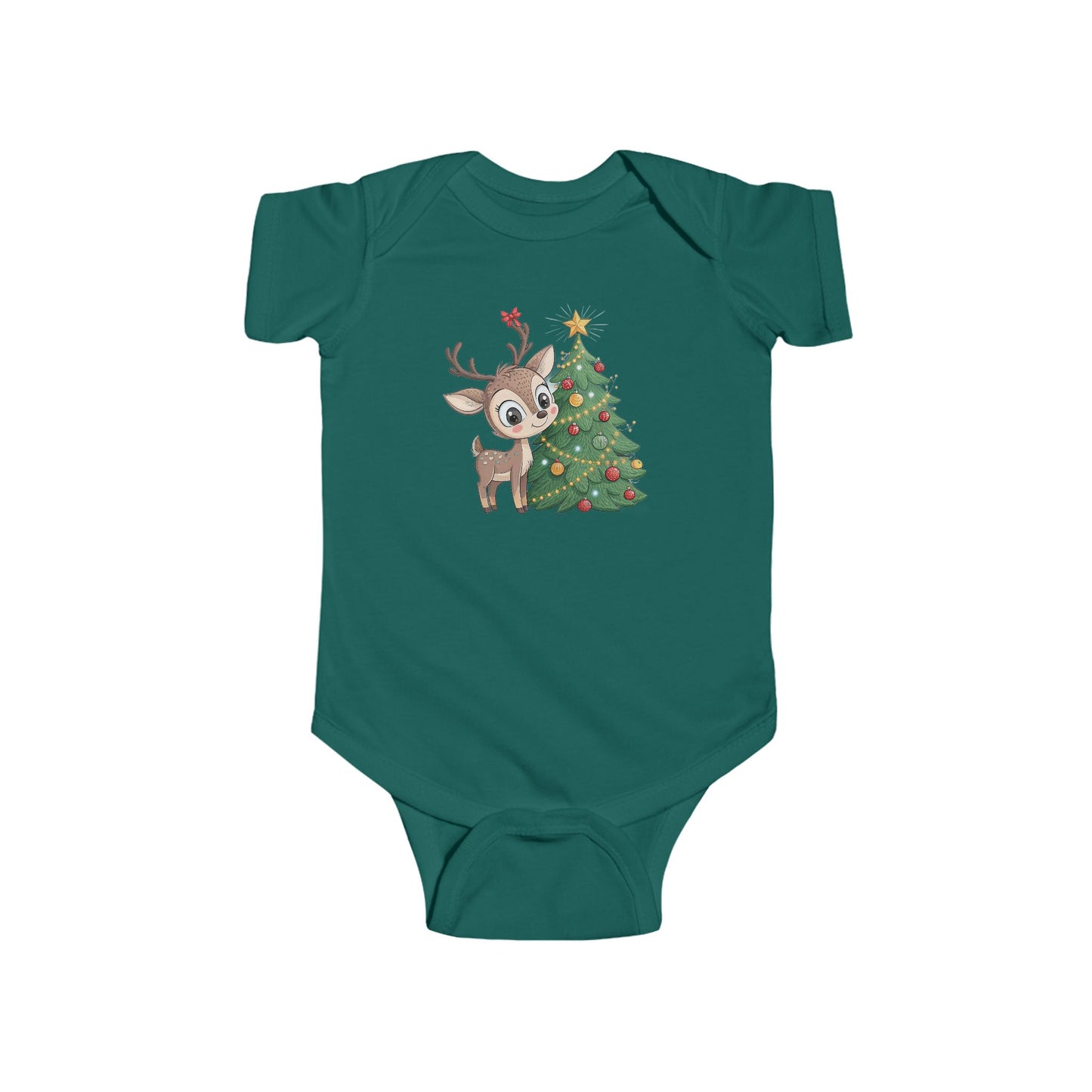 🎄 Little Reindeer Christmas Baby Onesie – Sweet Holiday Snuggle Outfit