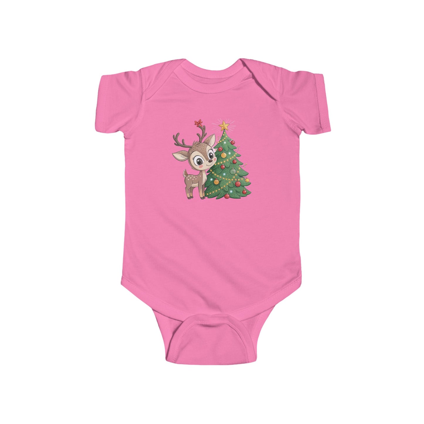 🎄 Little Reindeer Christmas Baby Onesie – Sweet Holiday Snuggle Outfit