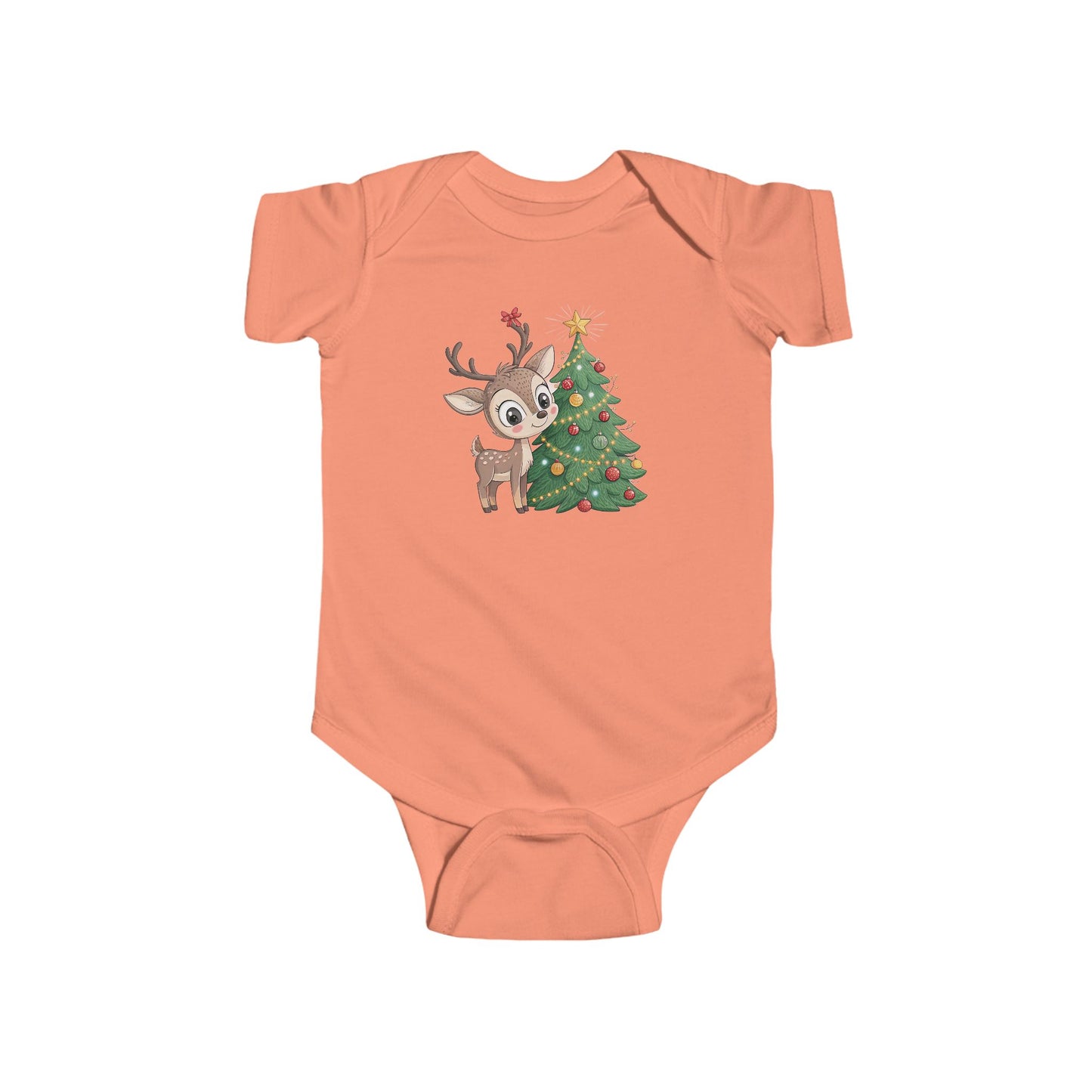 🎄 Little Reindeer Christmas Baby Onesie – Sweet Holiday Snuggle Outfit