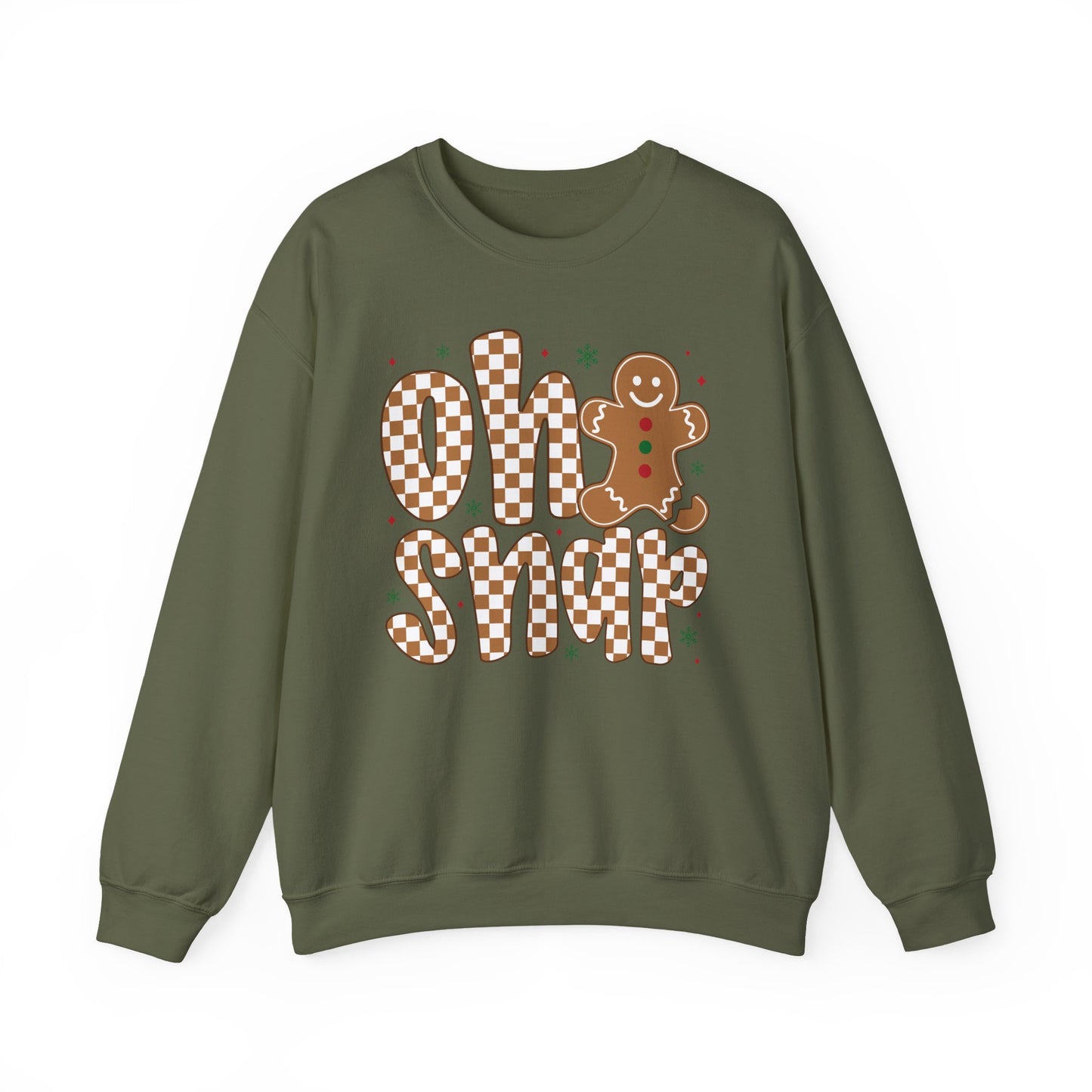 🍪✨ Oh Snap Gingerbread Crewneck – Cozy Pun for Cookie Lovers 🎄😄