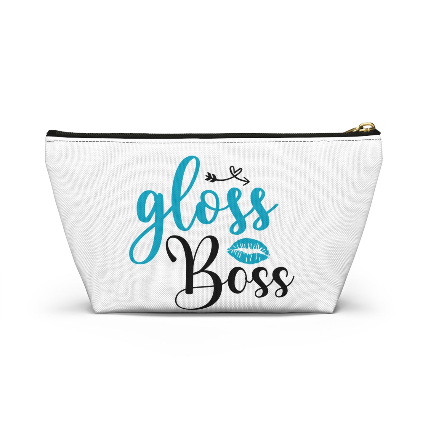 Accessory Pouch – "Gloss Boss" Teal Makeup Bag