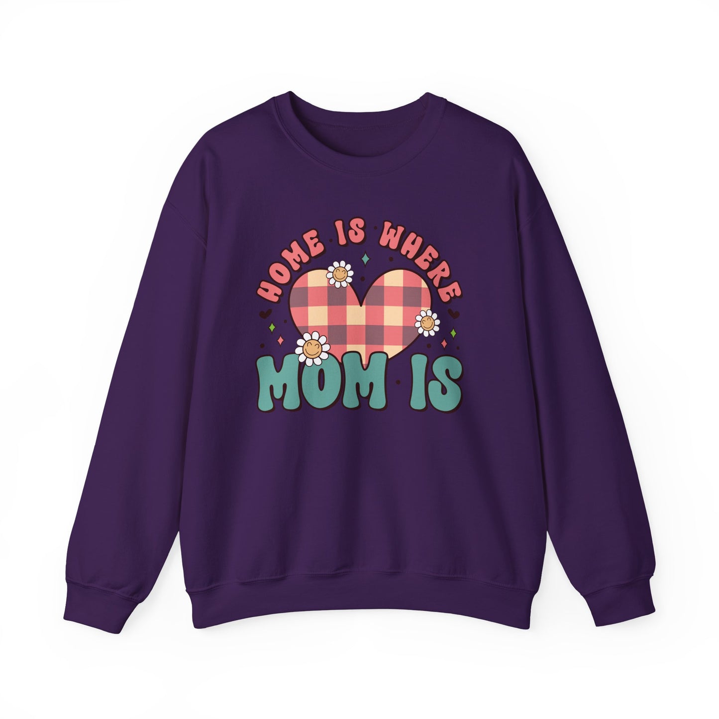 💖🏡 Home Is Where Mom Is Sweatshirt – Cozy Gift for Mothers