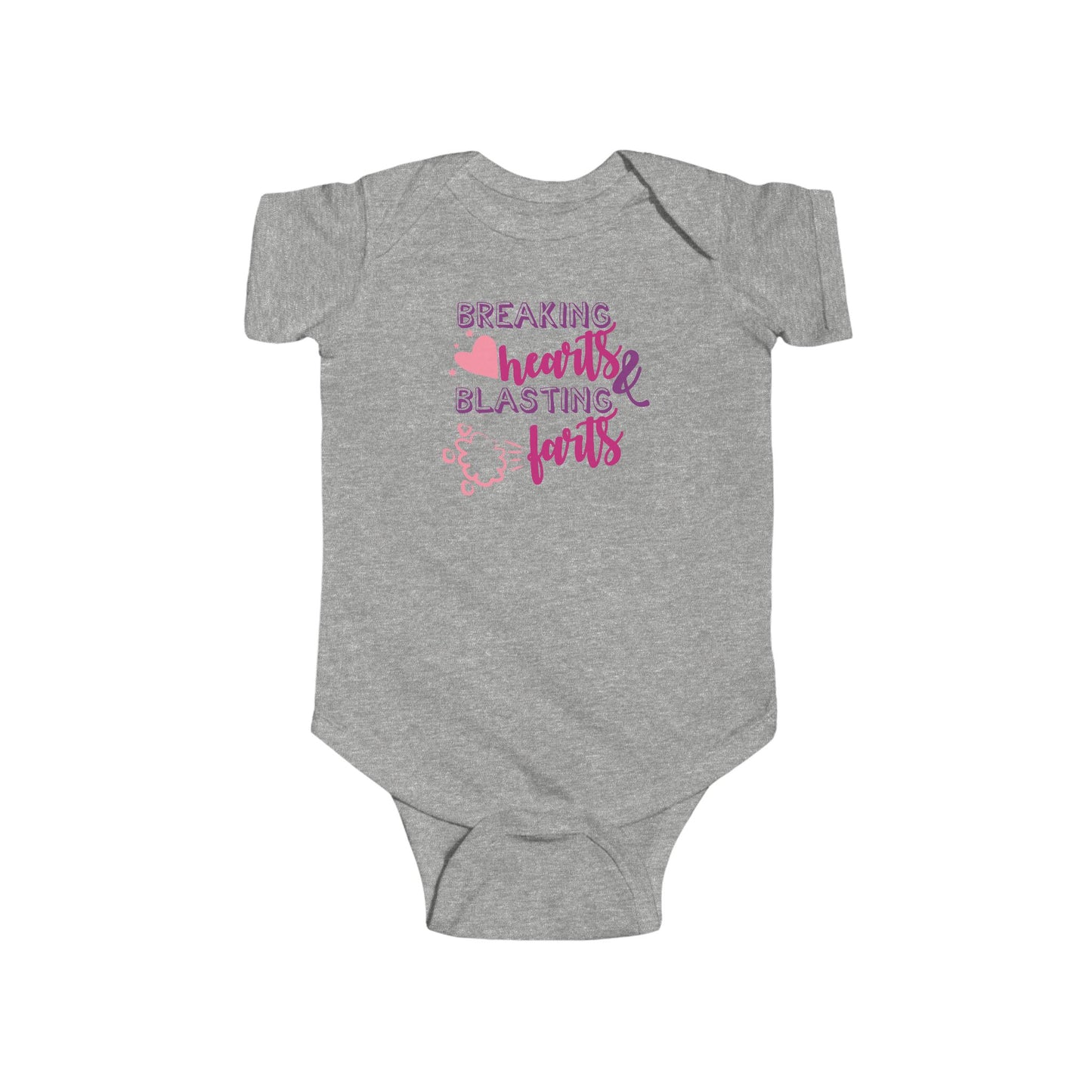 💥 Breaking Hearts & Blasting Farts Baby Onesie – Funny & Adorable Outfit 👶✨