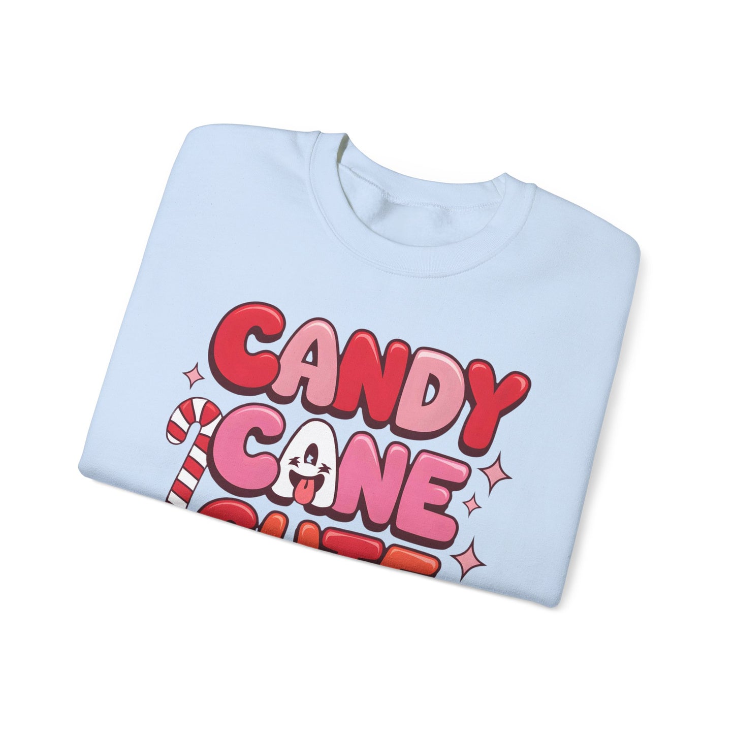 🎀🍭 Candy Cane Cute Women’s Christmas Sweatshirt – Soft, Cozy & Playful Holiday Style