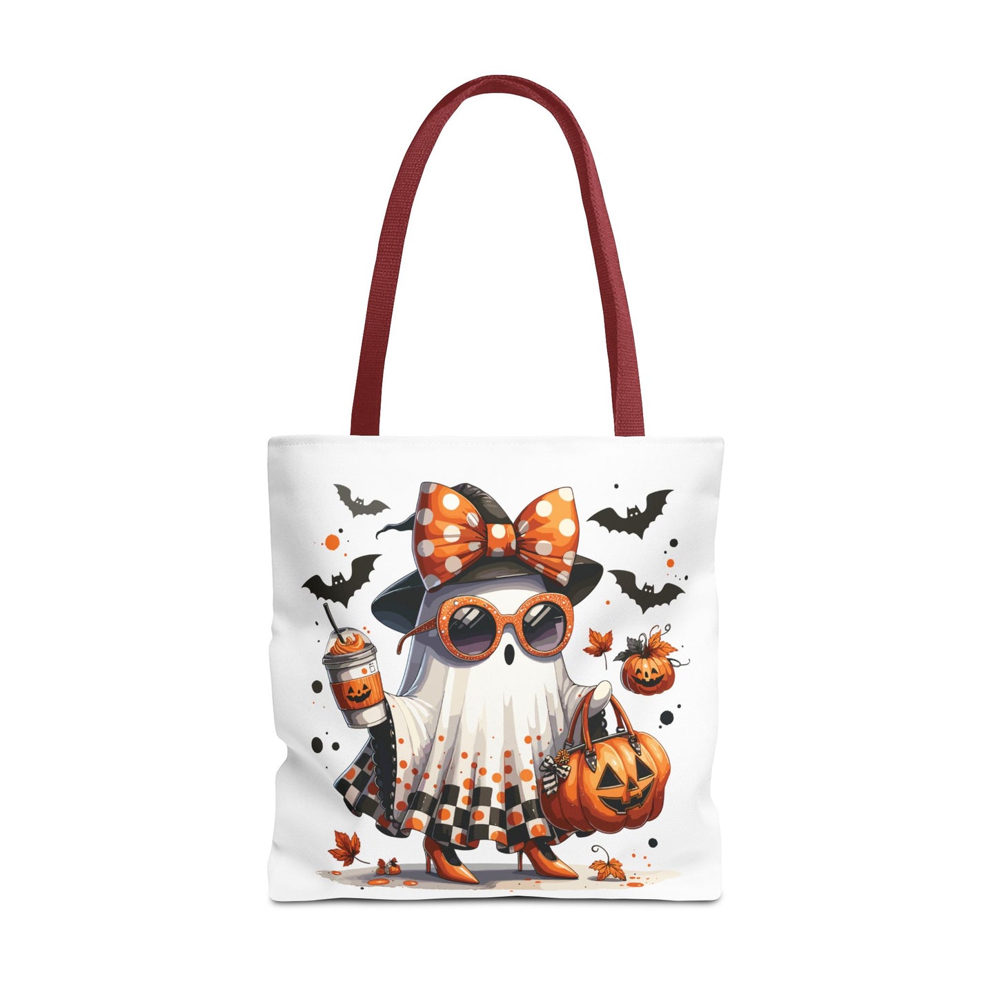 🧡 Chic Ghost Halloween Tote Bag – Sassy, Stylish & Spook-tacular 👻🎃