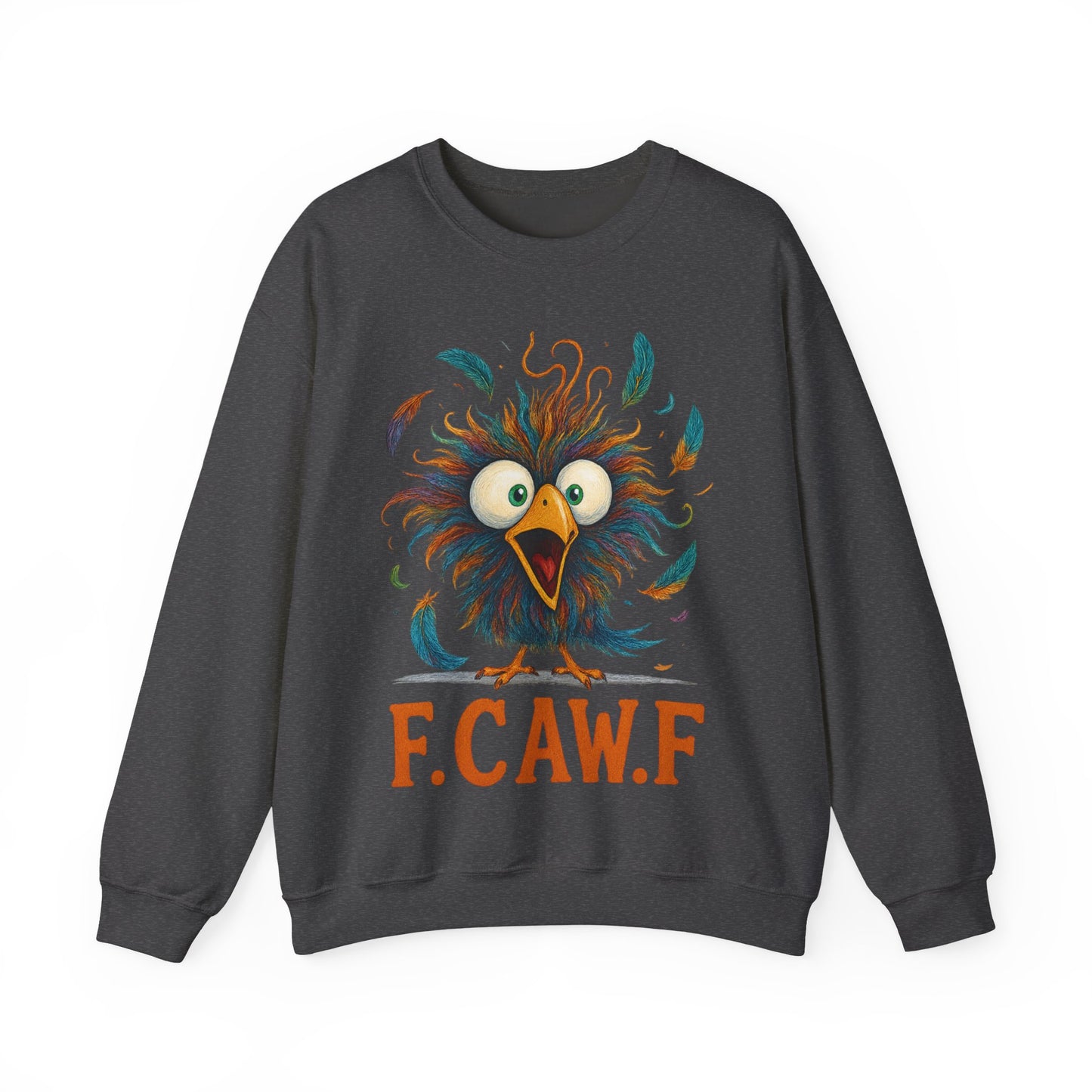 🍂🪽 F.CAW.F Funny Bird Sweatshirt – Quirky Fowl Humor for Everyday Laughs